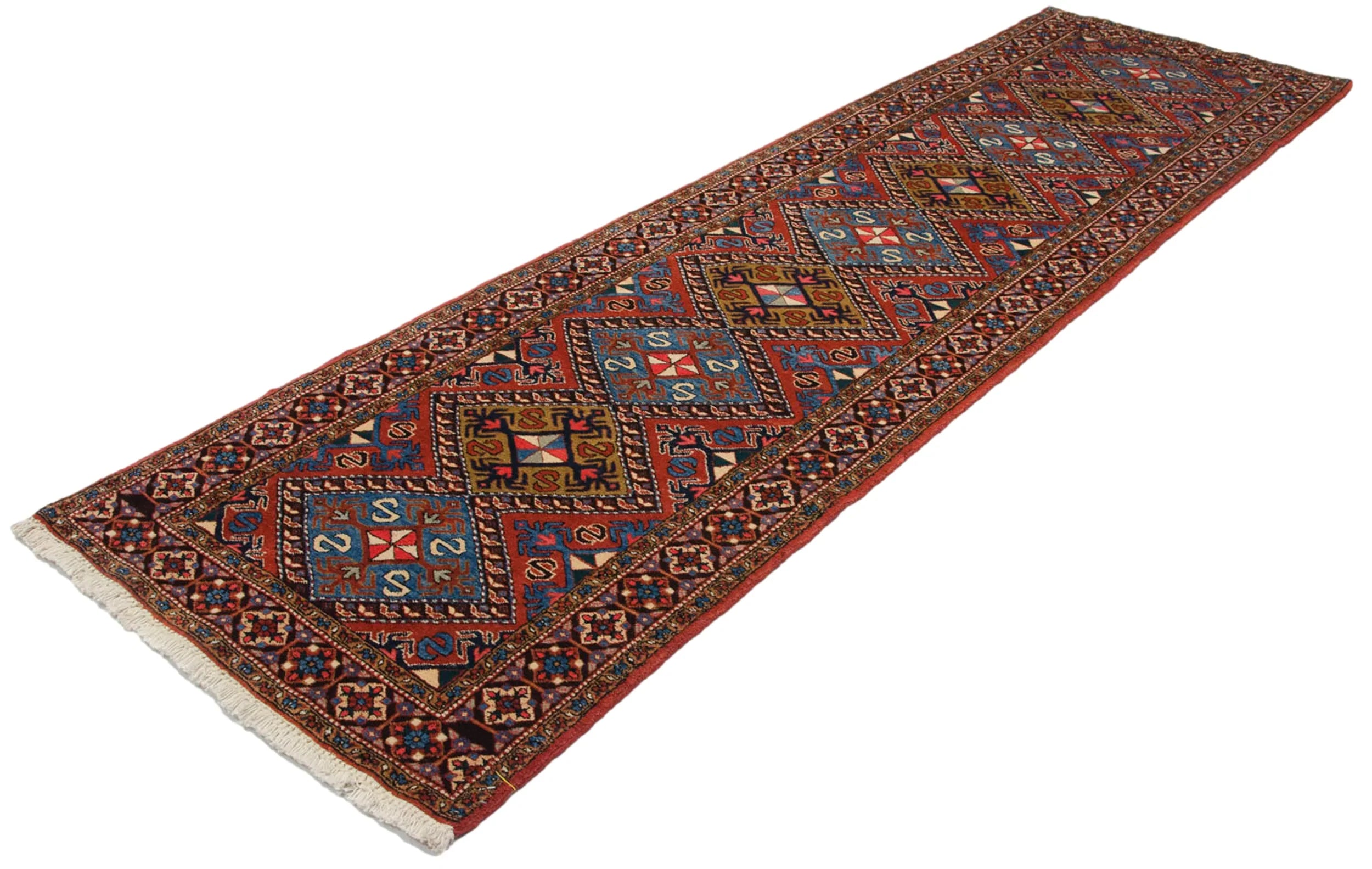 3x11.5 Vintage Ardebil Rug Runner by Old New House® - product image 3 for Resin Society