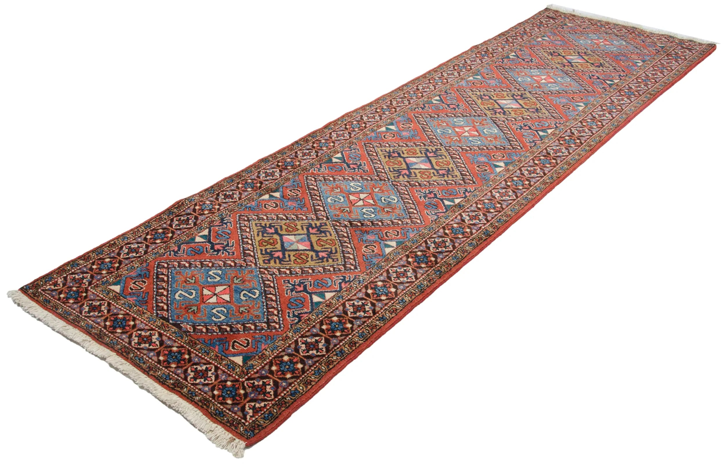 3x11.5 Vintage Ardebil Rug Runner by Old New House® - product image 4 for Resin Society