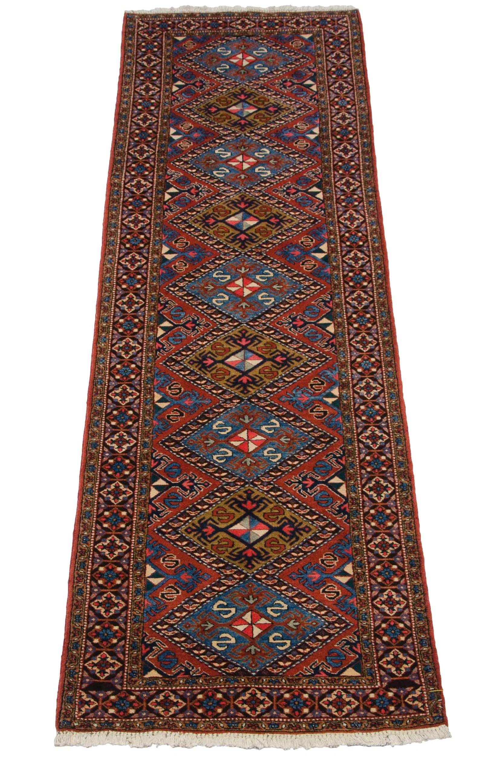 3x11.5 Vintage Ardebil Rug Runner by Old New House® - product image 6 for Resin Society