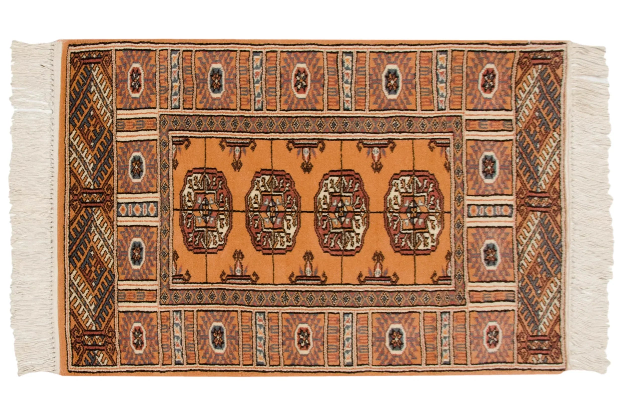 2x3 Vintage Indian Bokhara Design Rug Mat