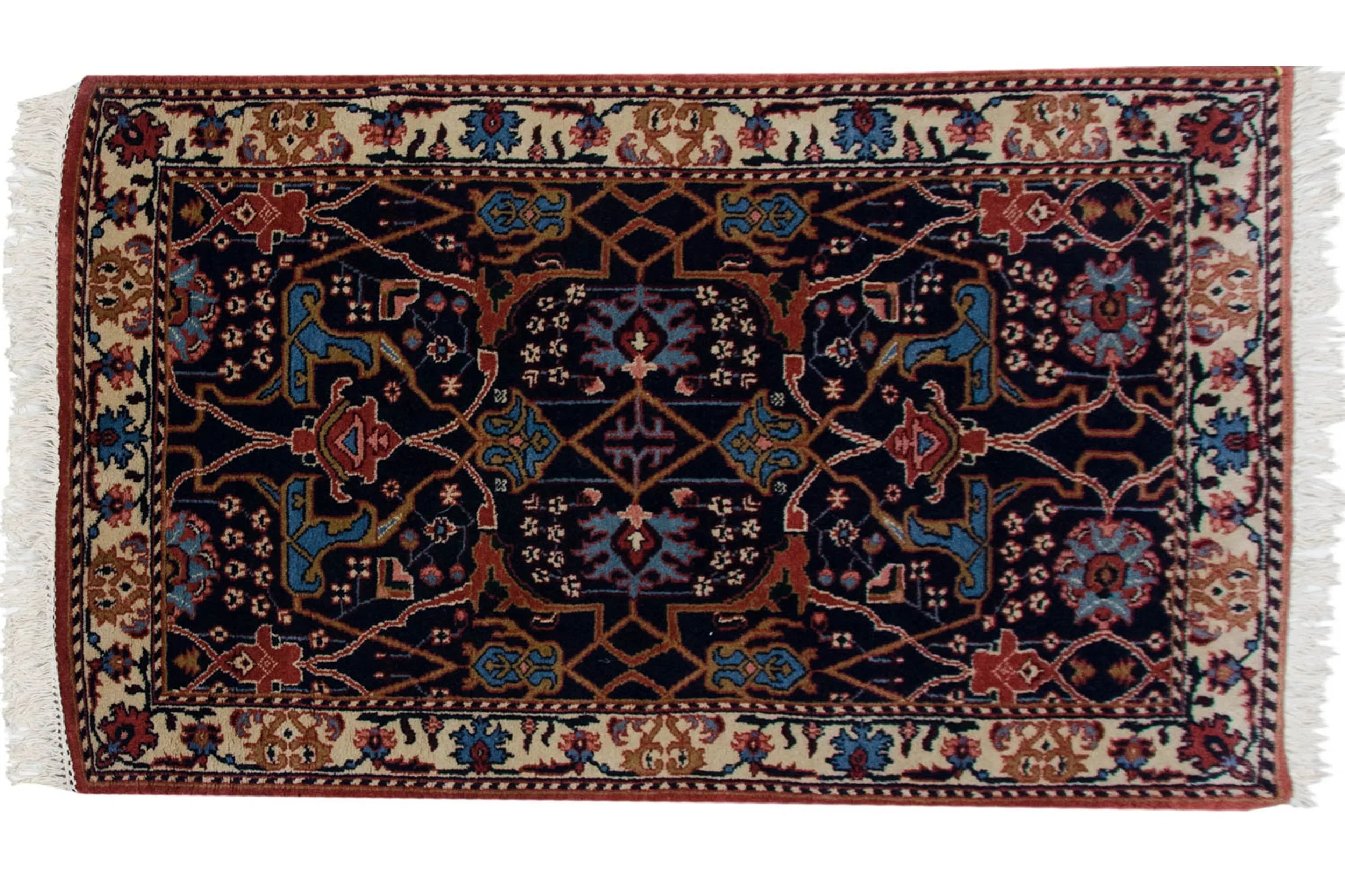 3.5x5.5 Vintage Indian Bijar Design Rug by Old New House® - main product image for Resin Society