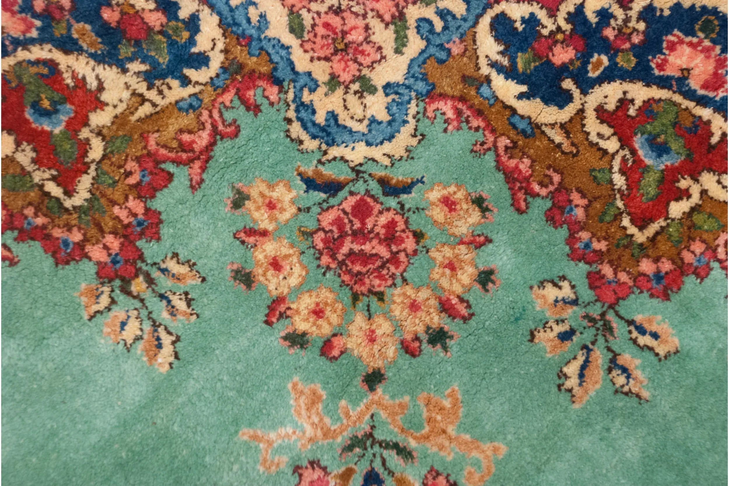 4.5x5 Vintage Kerman Square Rug by Old New House® - product image 7 for Resin Society