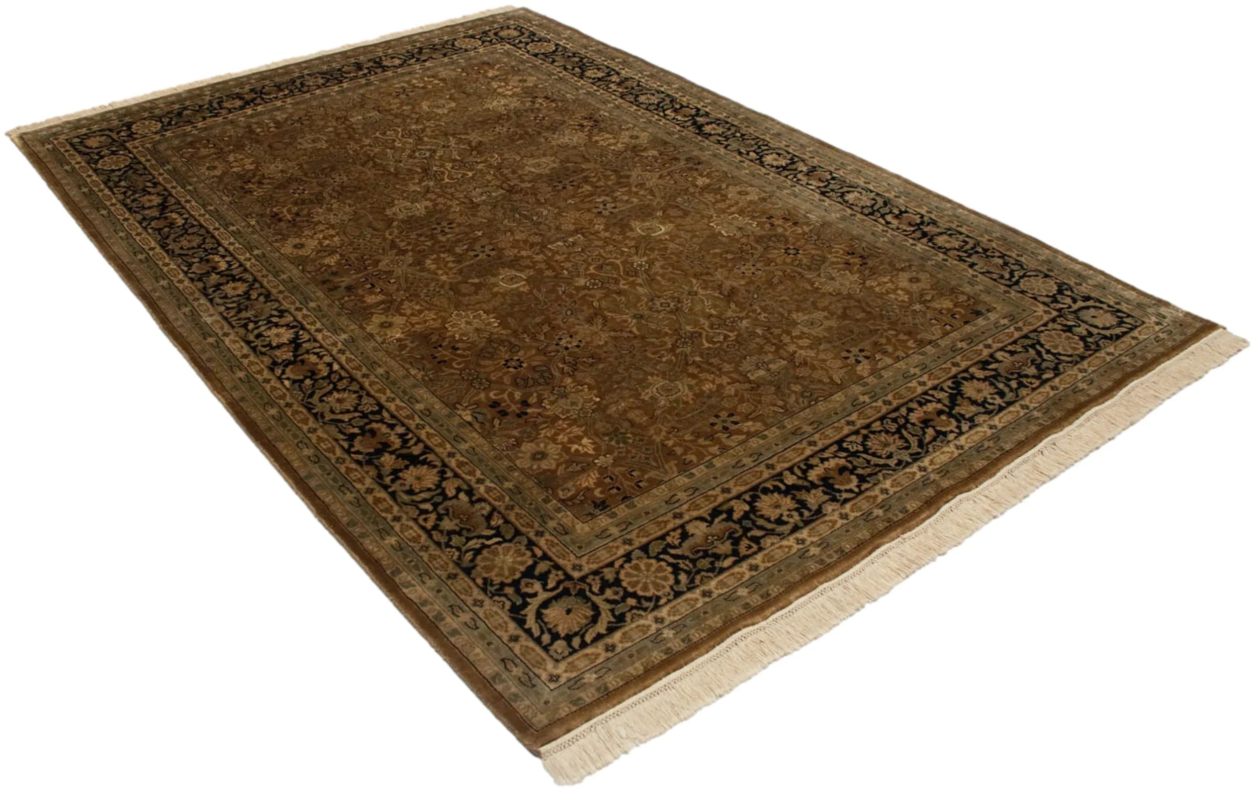6x9 Vintage Indian Tabriz Design Carpet by Old New House® - product image 3 for Resin Society