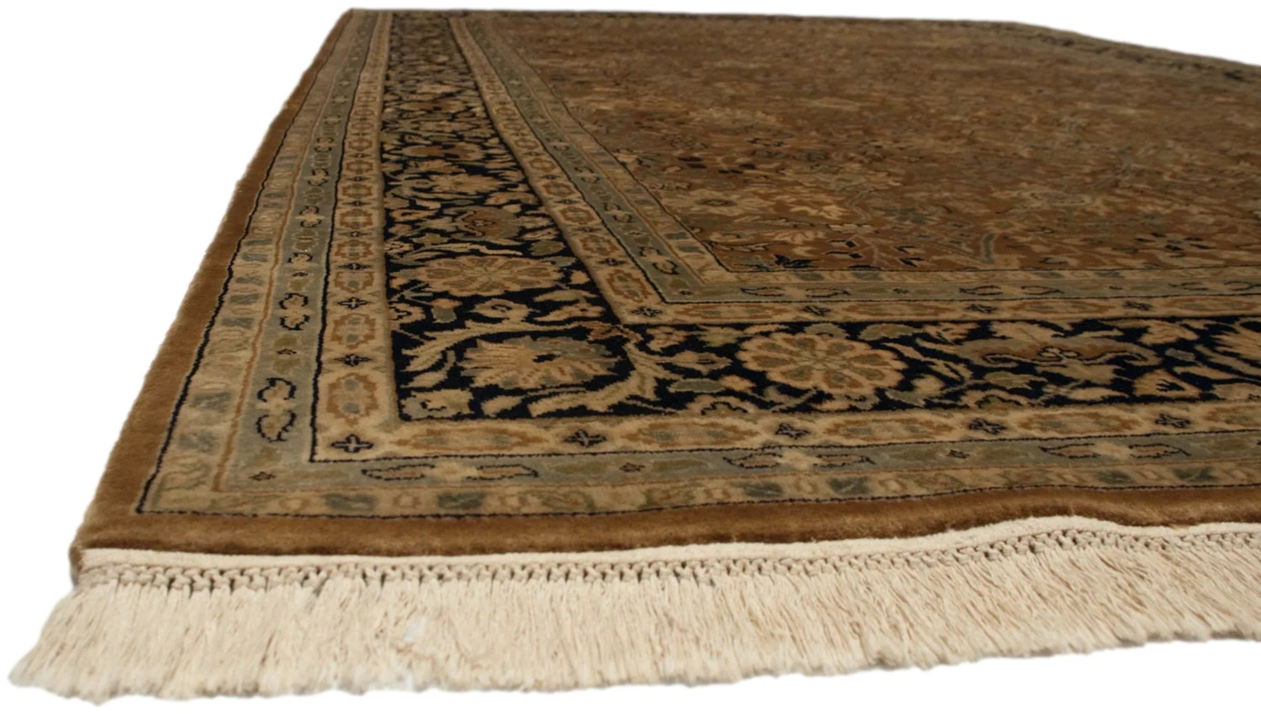 6x9 Vintage Indian Tabriz Design Carpet by Old New House® - product image 5 for Resin Society