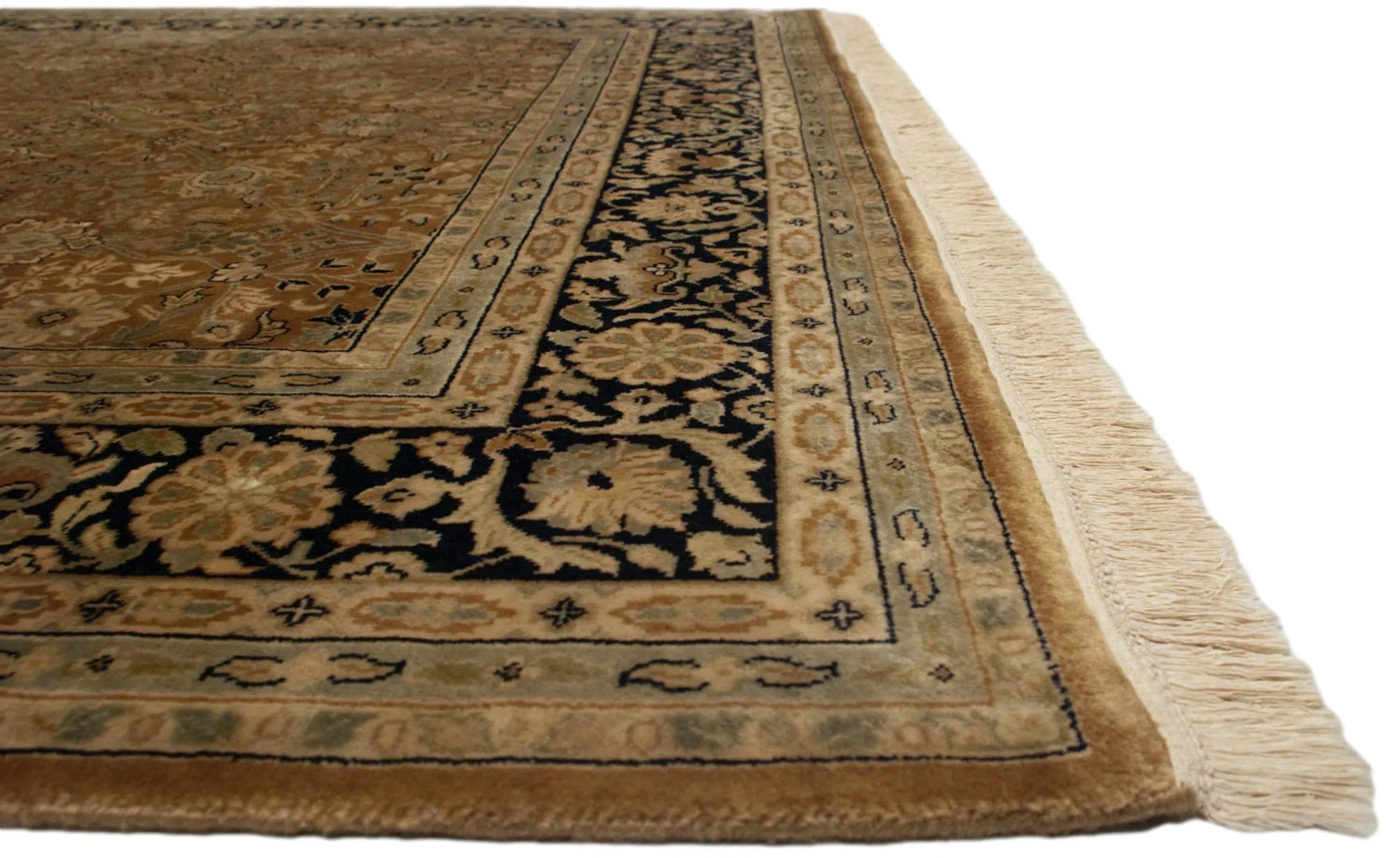6x9 Vintage Indian Tabriz Design Carpet by Old New House® - product image 7 for Resin Society