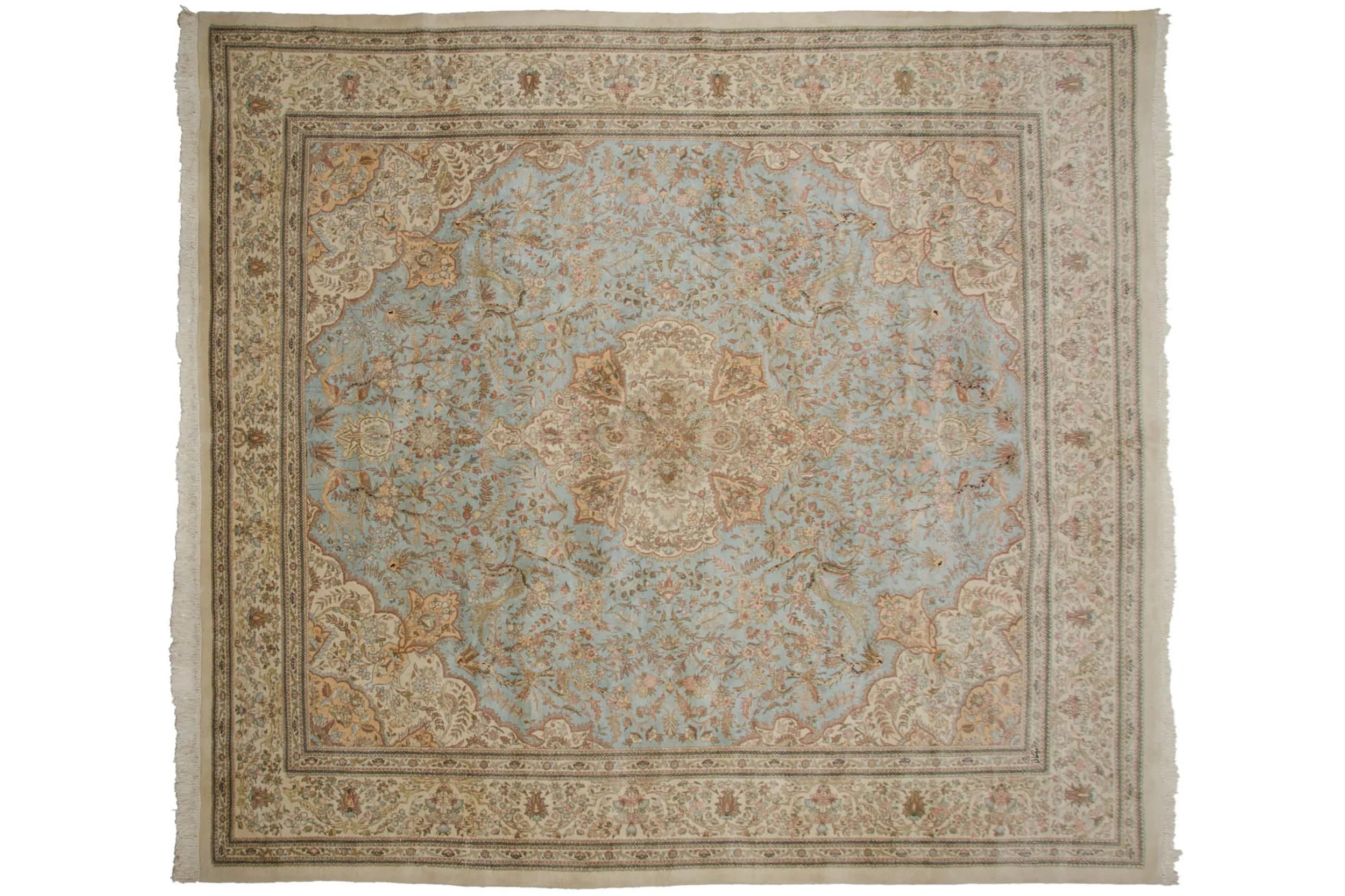 11.5x13 Vintage Tabriz Square Carpet by Old New House® - product image 6 for Resin Society