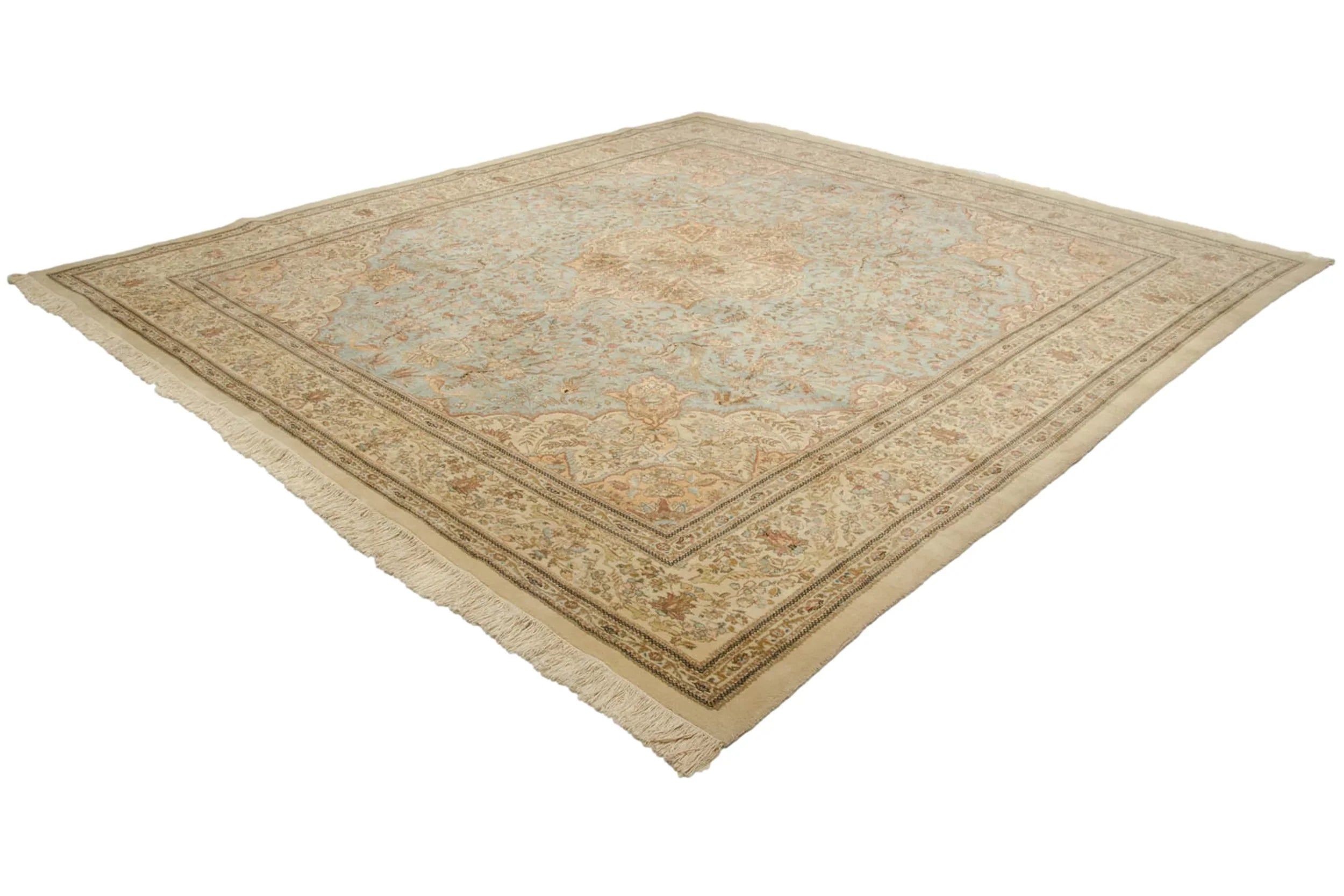 11.5x13 Vintage Tabriz Square Carpet by Old New House® - product image 8 for Resin Society