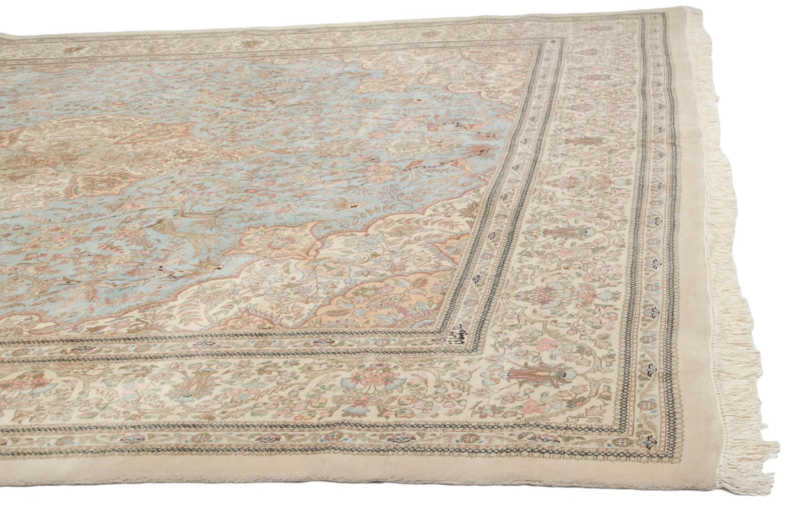 11.5x13 Vintage Tabriz Square Carpet by Old New House® - product image 9 for Resin Society