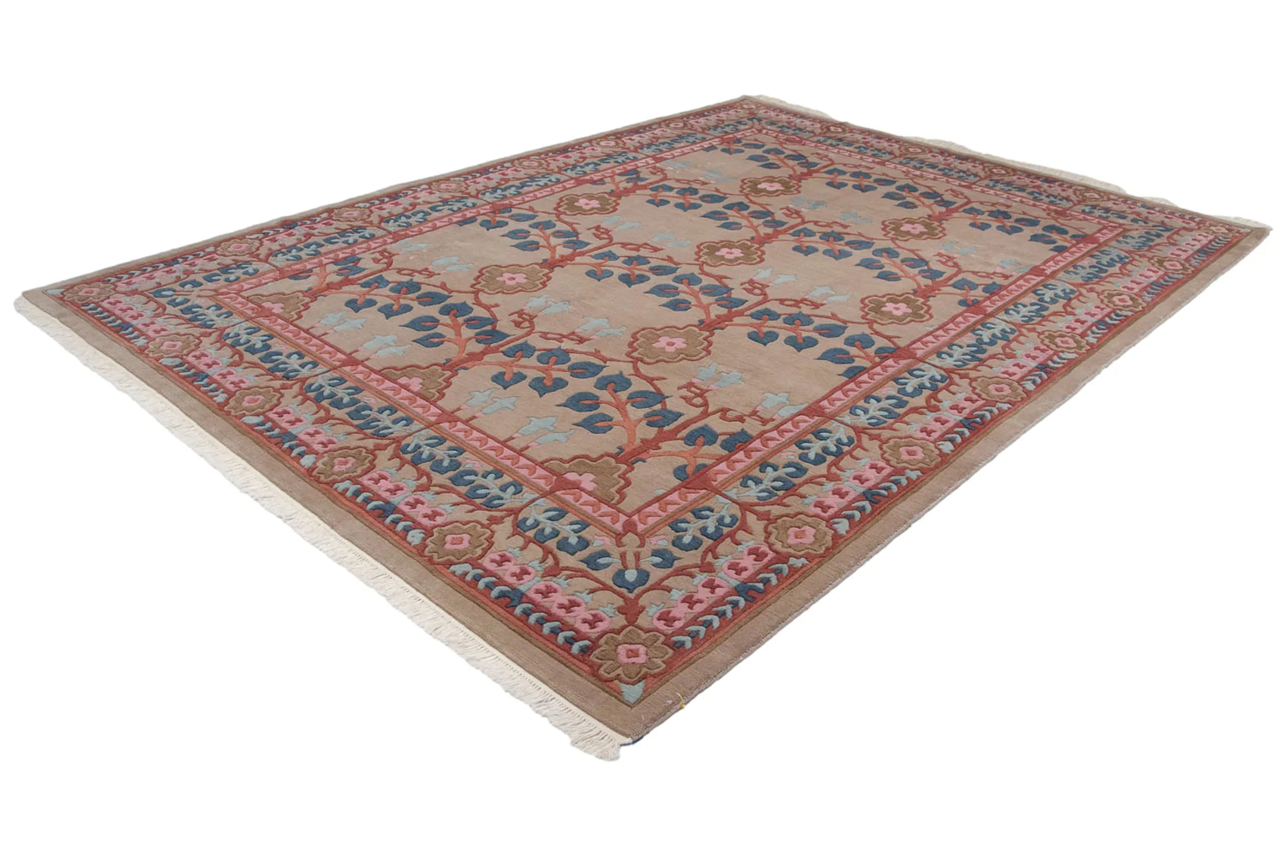 8.5x12 Vintage Indian Arts And Crafts Design Carpet by Old New House® - product image 4 for Resin Society