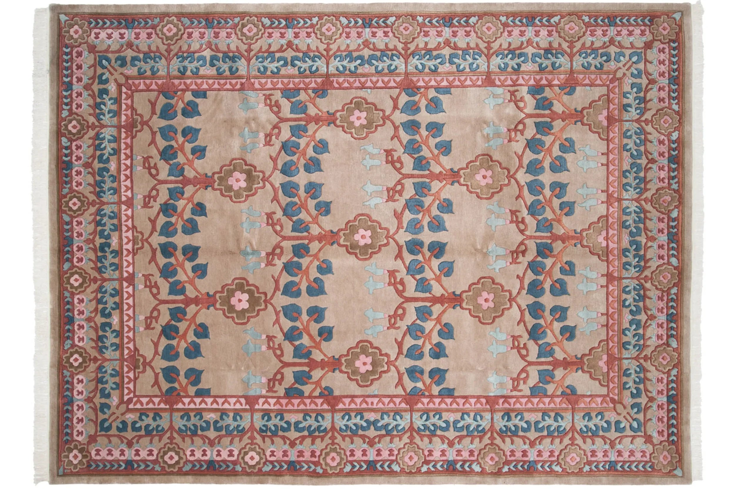 8.5x12 Vintage Indian Arts And Crafts Design Carpet by Old New House® - product image 14 for Resin Society