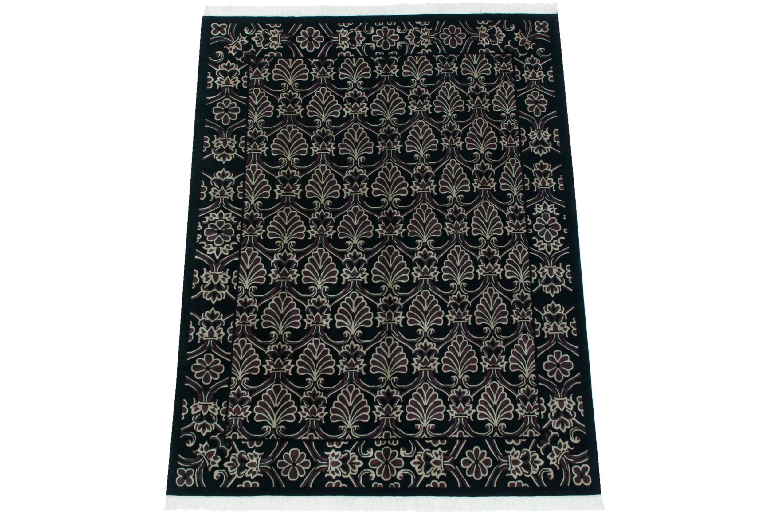 7.5x10 Vintage Indian Damask Design Carpet by Old New House® - product image 5 for Resin Society