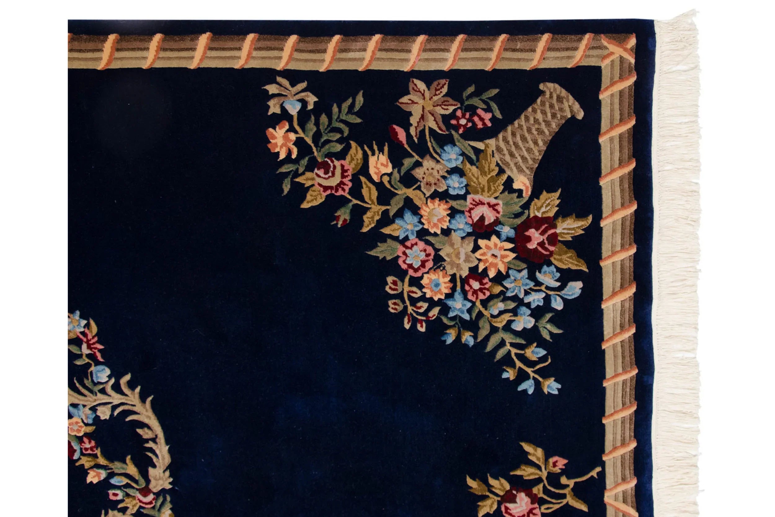 6x9 Vintage Indian Aubusson Design Carpet by Old New House® - product image 6 for Resin Society