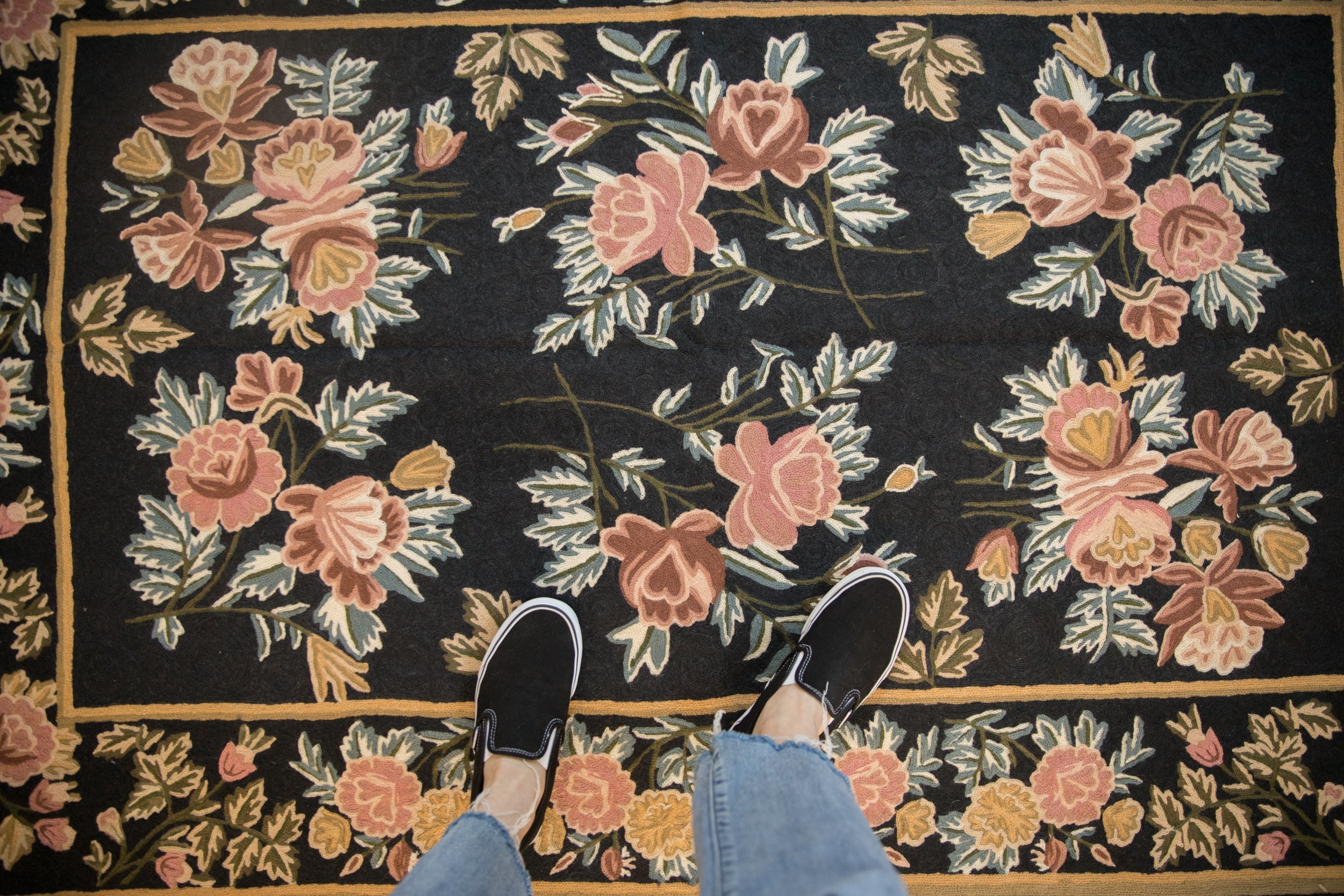 4x6 Vintage Chainstitch Rug