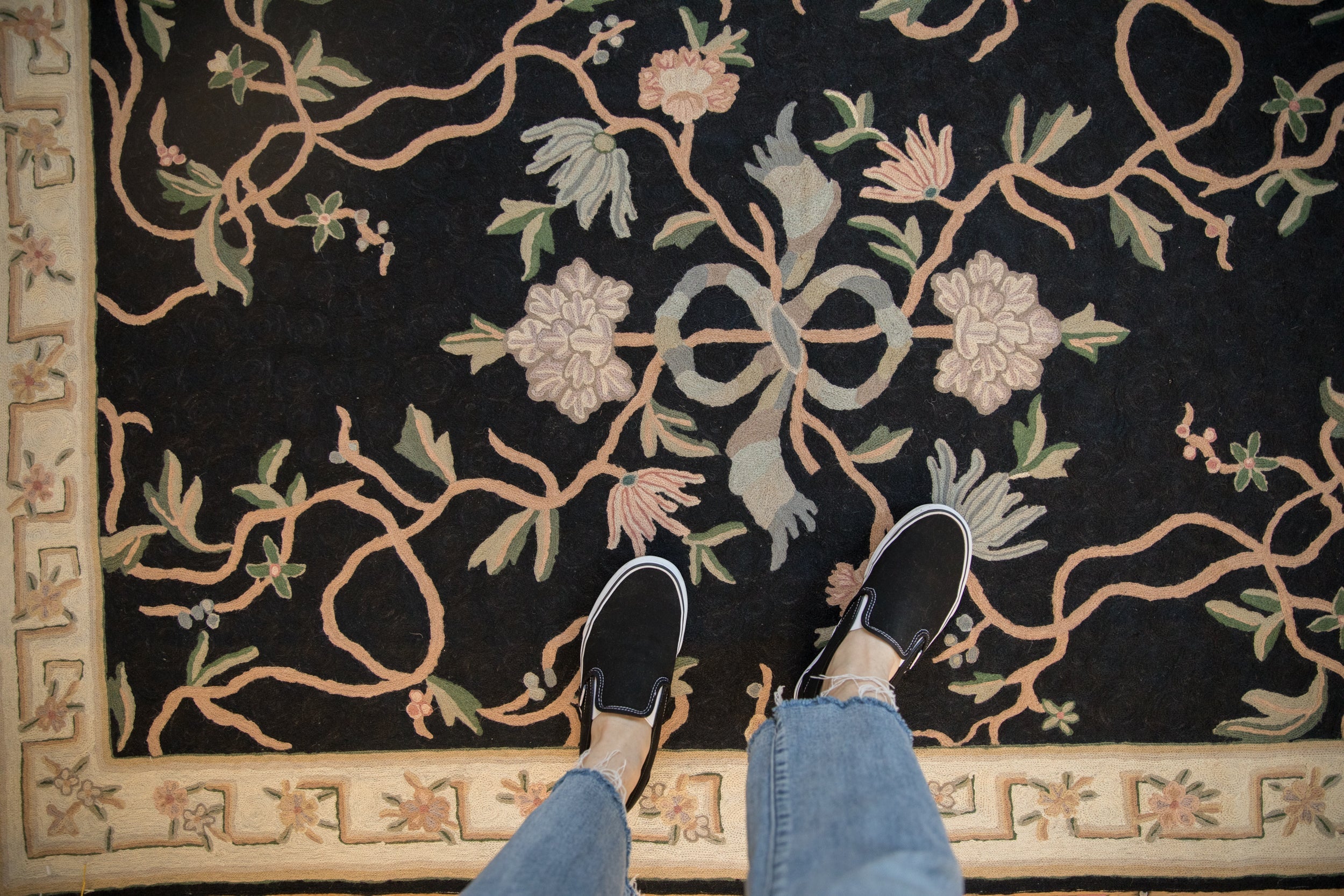 4x6 Vintage Chainstitch Rug