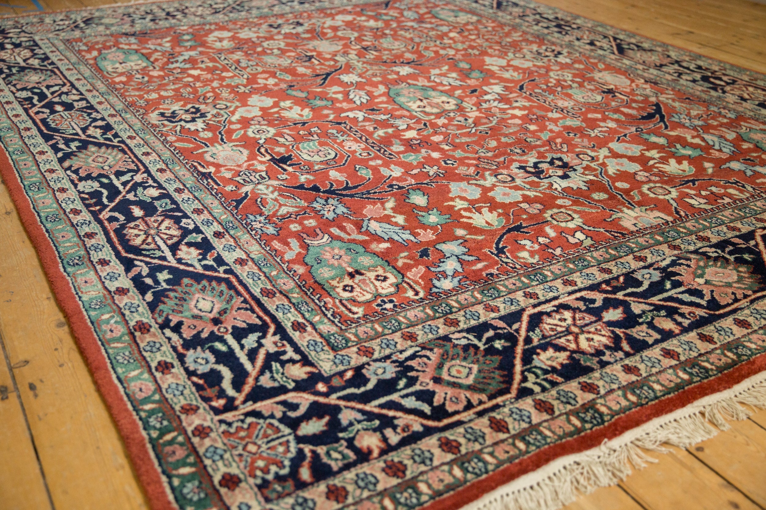 7.5x10 Vintage Indian Bijar Design Carpet by Old New House® - product image 4 for Resin Society