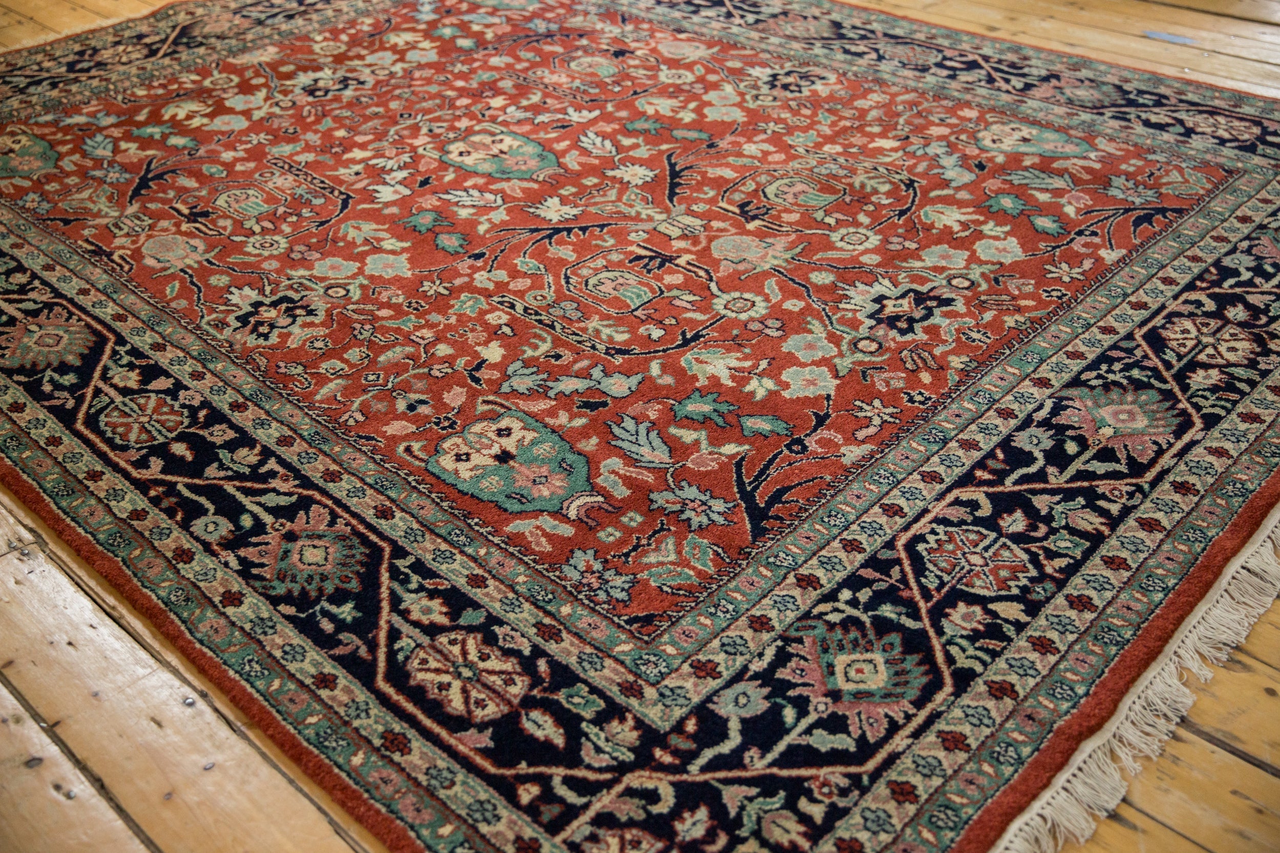7.5x10 Vintage Indian Bijar Design Carpet by Old New House® - product image 7 for Resin Society
