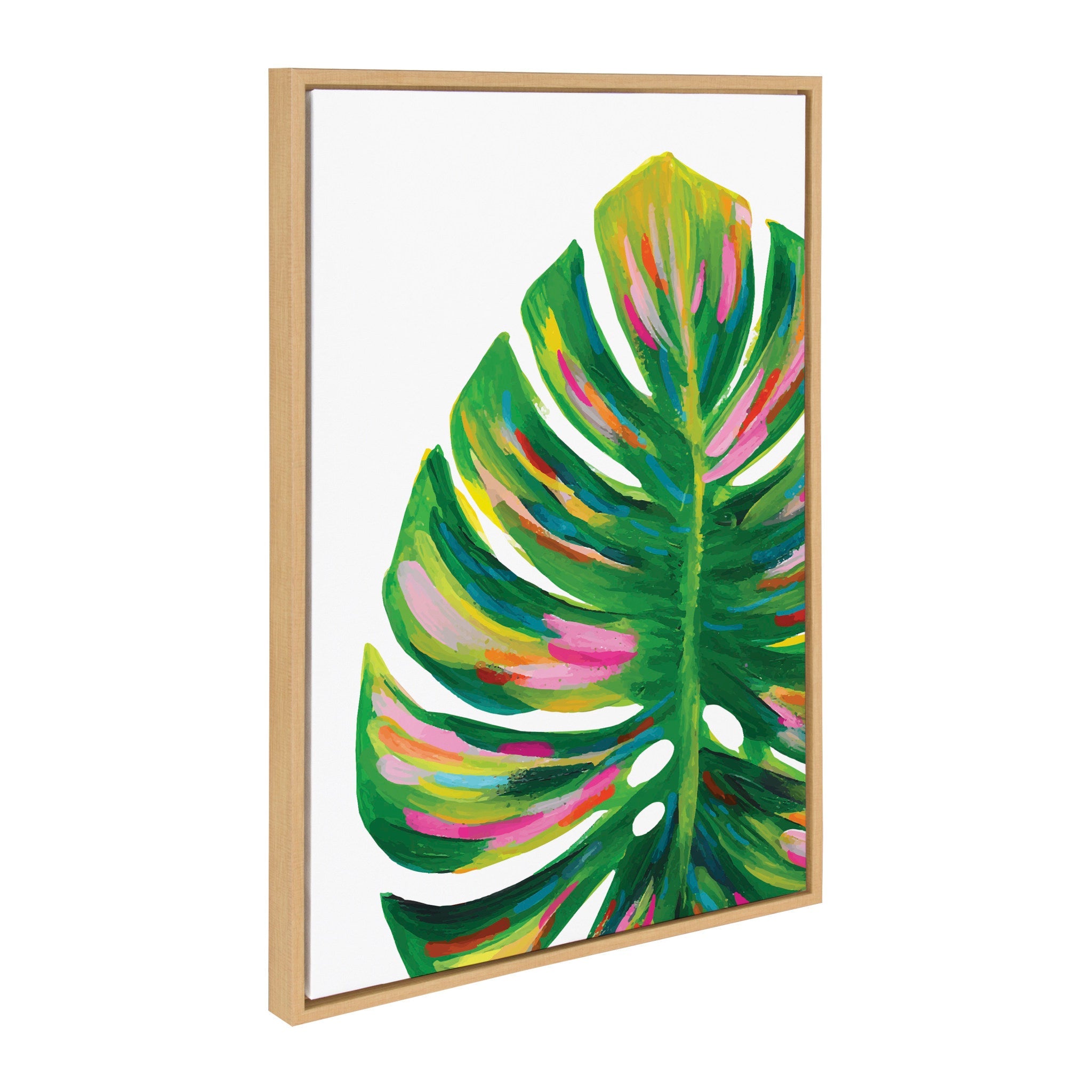 Sylvie EV Monstera, 582 Monstera and Monstera Leaves Framed Canvas Art Set