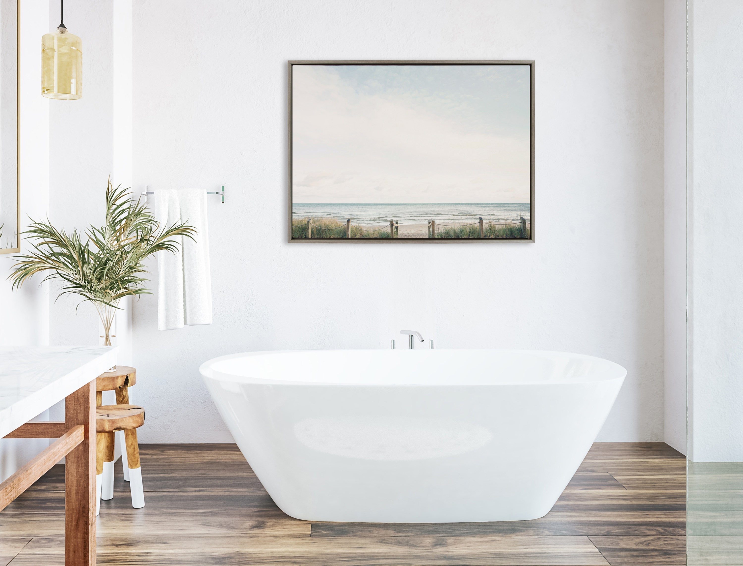 Sylvie Pale Sky Framed Canvas by Emiko and Mark Franzen of F2Images