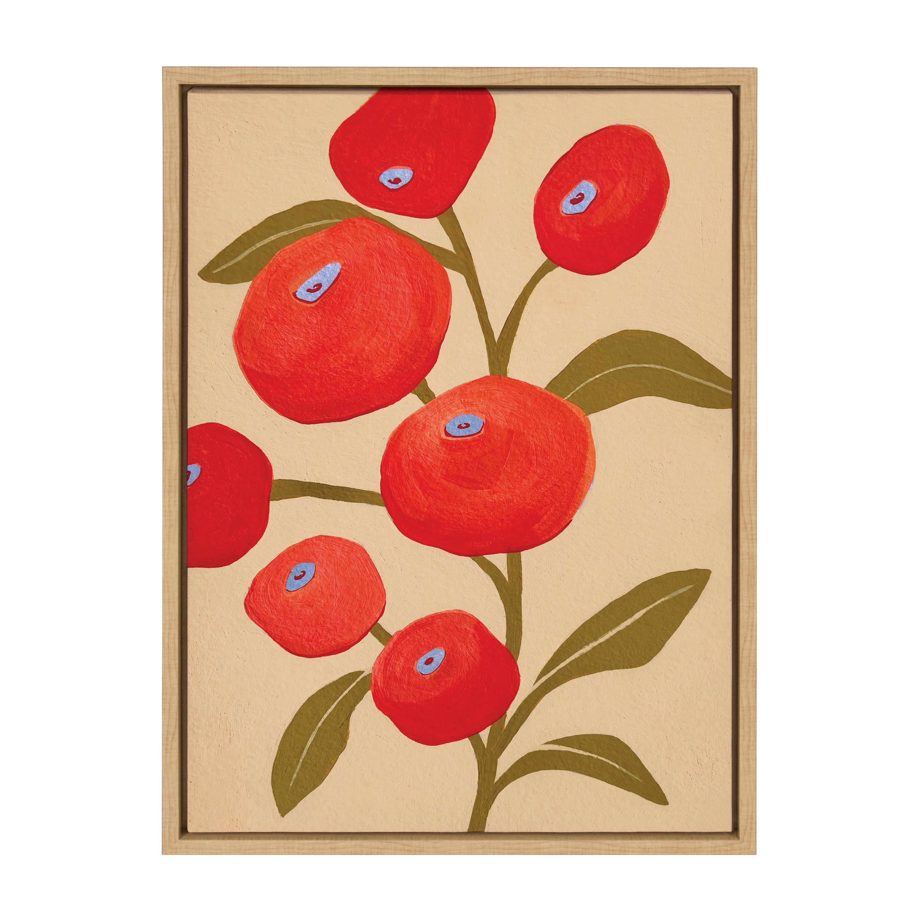 Sylvie Persimmon Framed Canvas by kateandlaurel - product image 8 for Resin Society