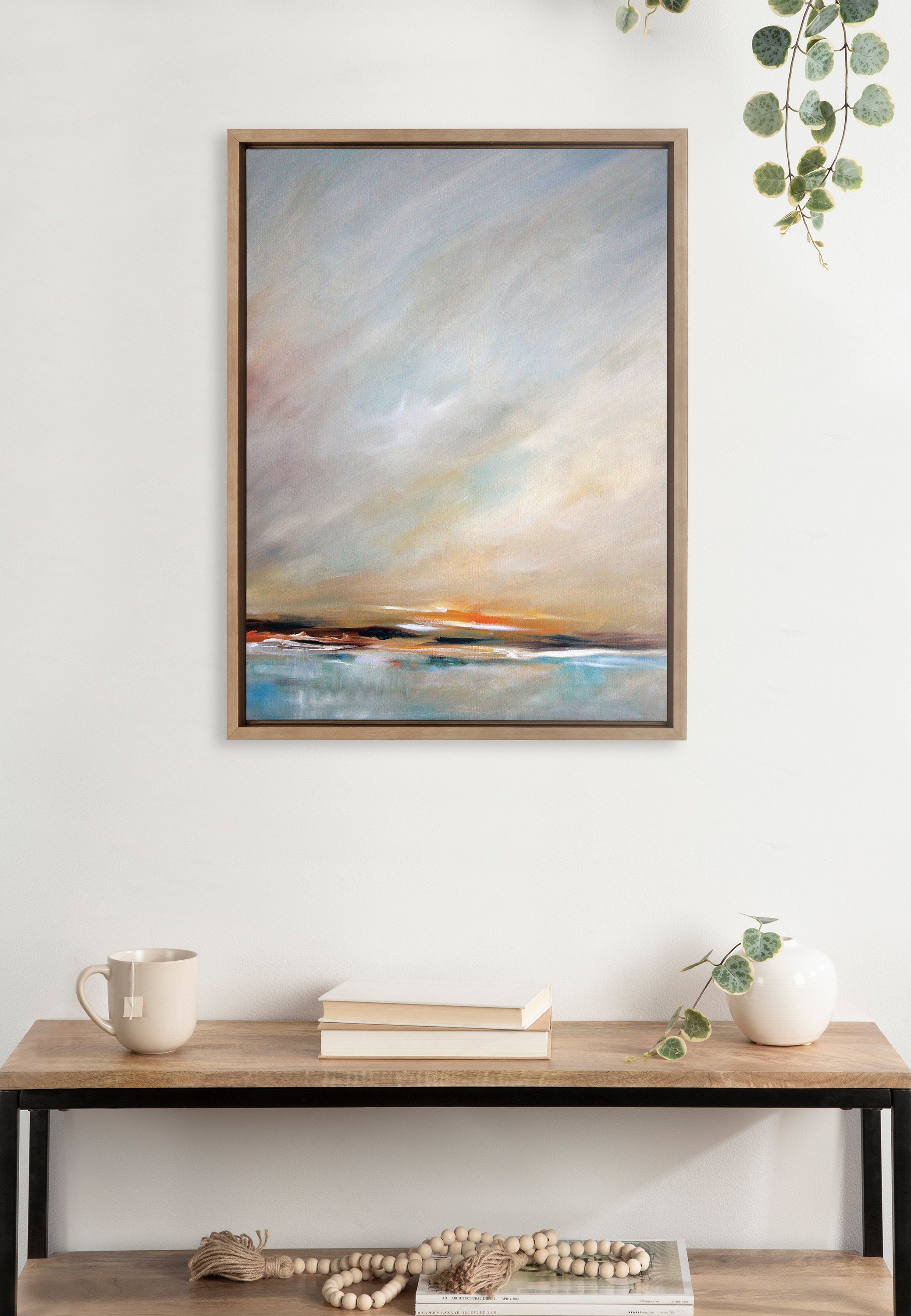 Sylvie Day's End Framed Canvas by Mary Sparrow