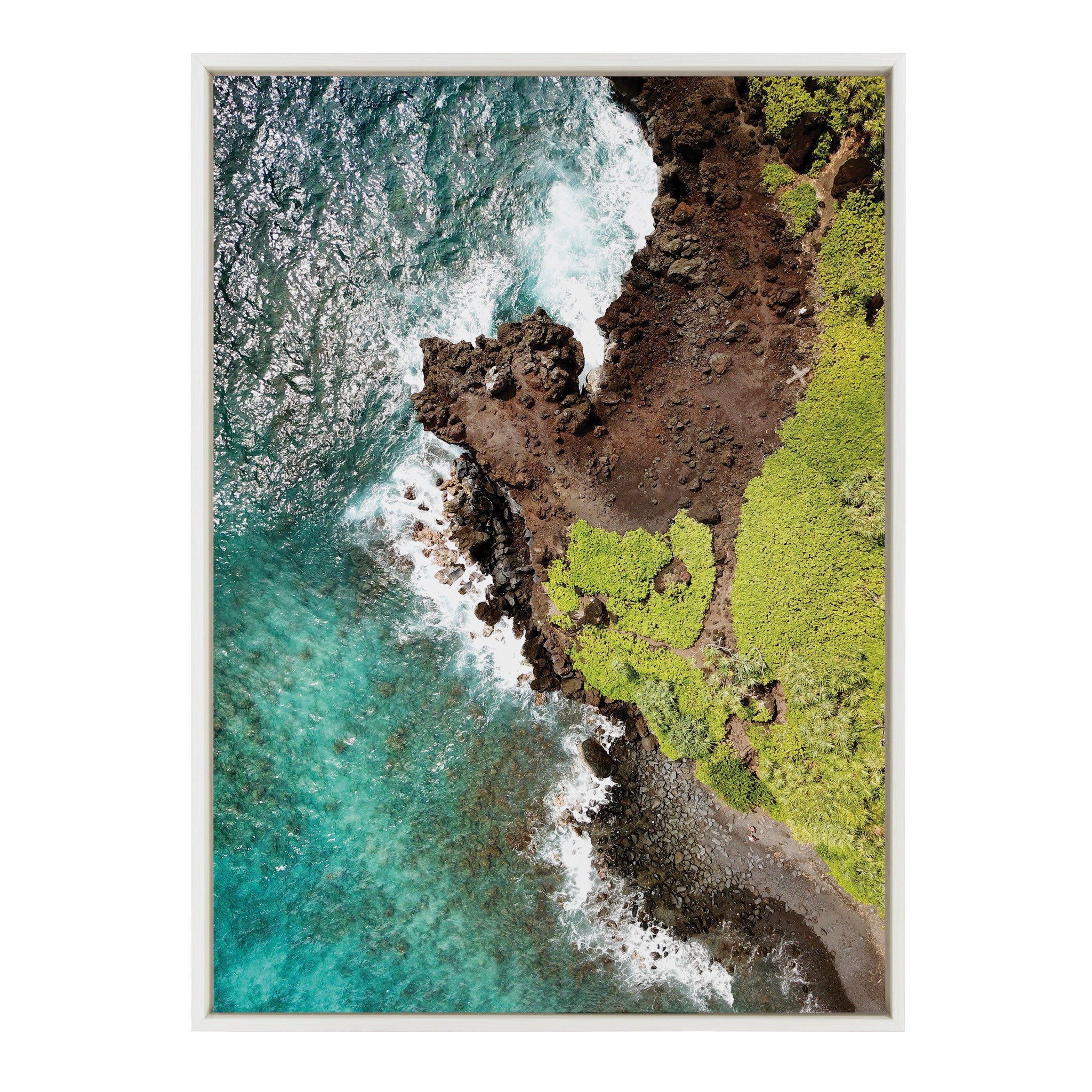 Sylvie Going back to Maui Framed Canvas by kateandlaurel - product image 2 for Resin Society
