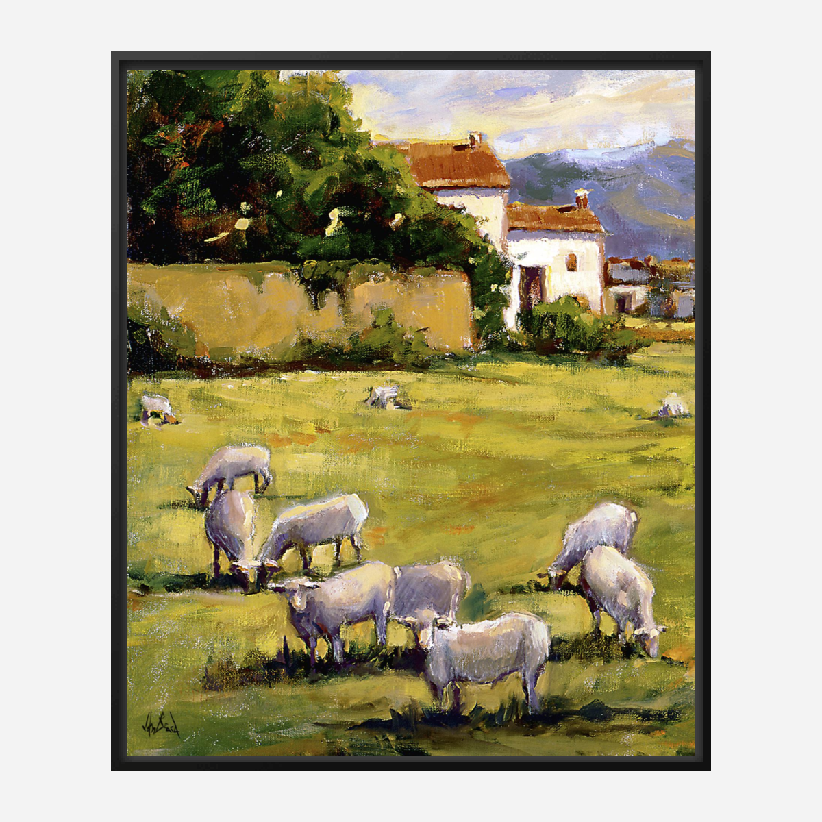 Midday Graze Artist Enhanced Canvas Print by John Beard Collection - product image 5 for Resin Society