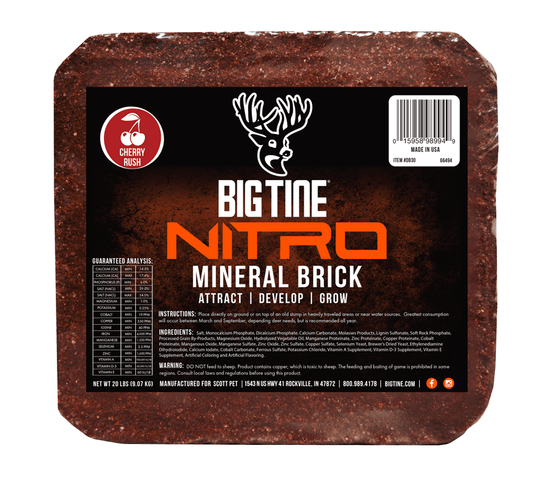 BIG TINE NITRO MINERAL BRICK with Cherry Rush flavor