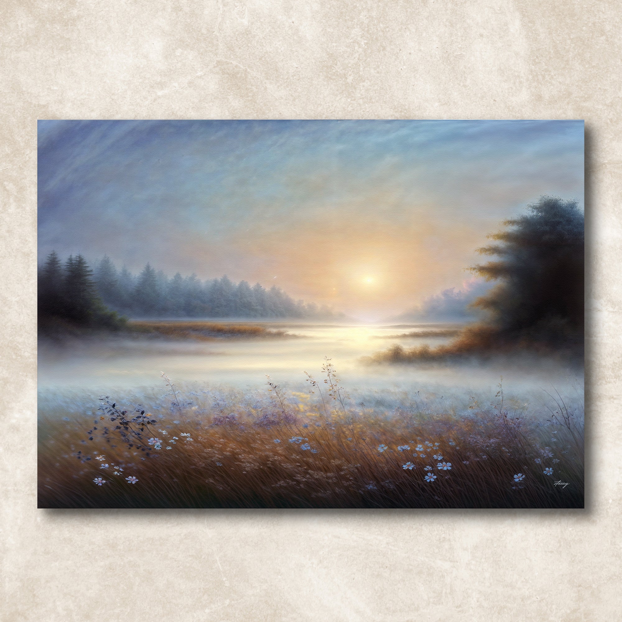 Canvas Print: Misty Serenade by Tailored Canvases - product image 4 for Resin Society