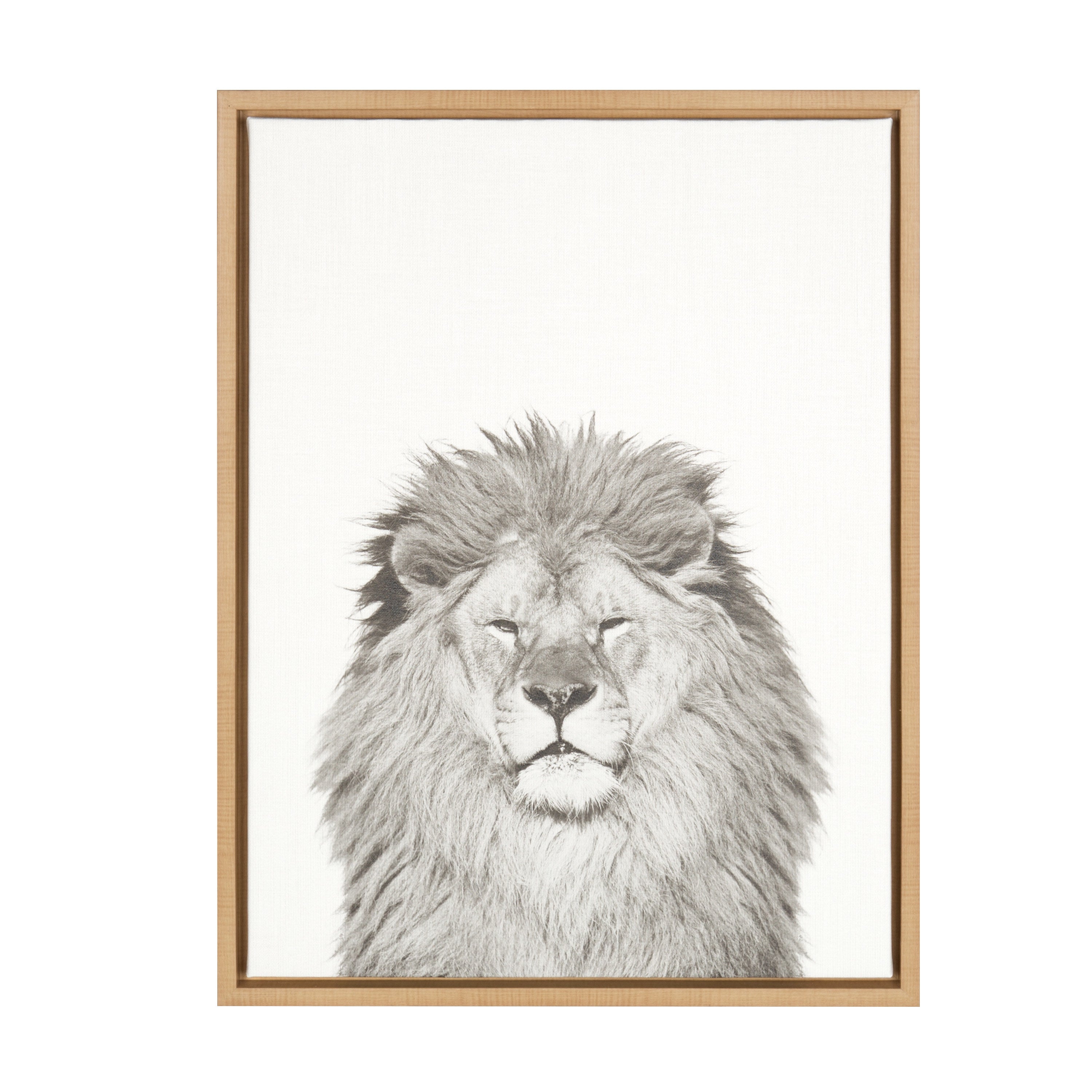 Sylvie Lion Framed Canvas by Simon Te Tai by kateandlaurel - product image 17 for Resin Society