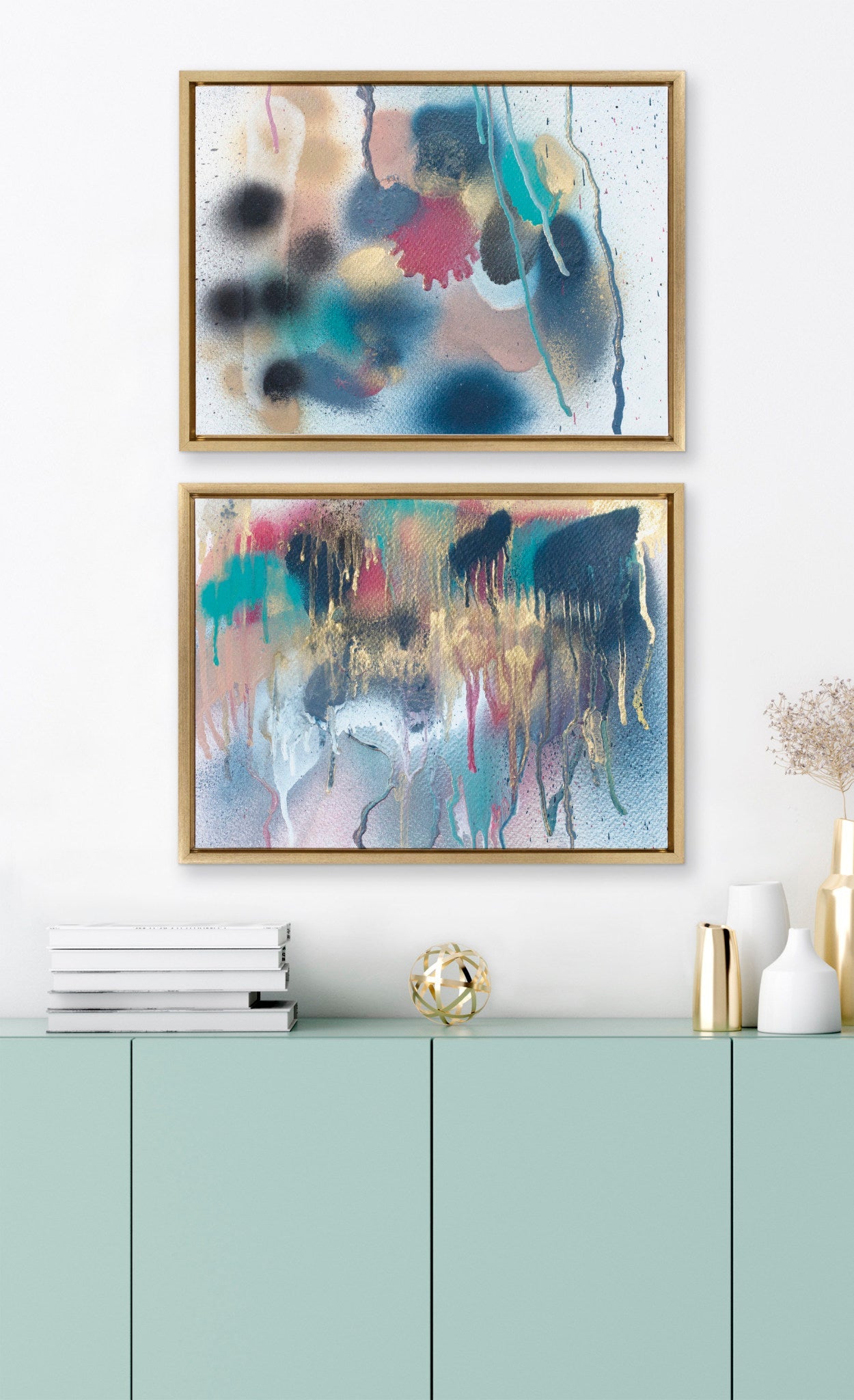 Sylvie The Sanaa Way Framed Canvas Set by kateandlaurel - product image 8 for Resin Society