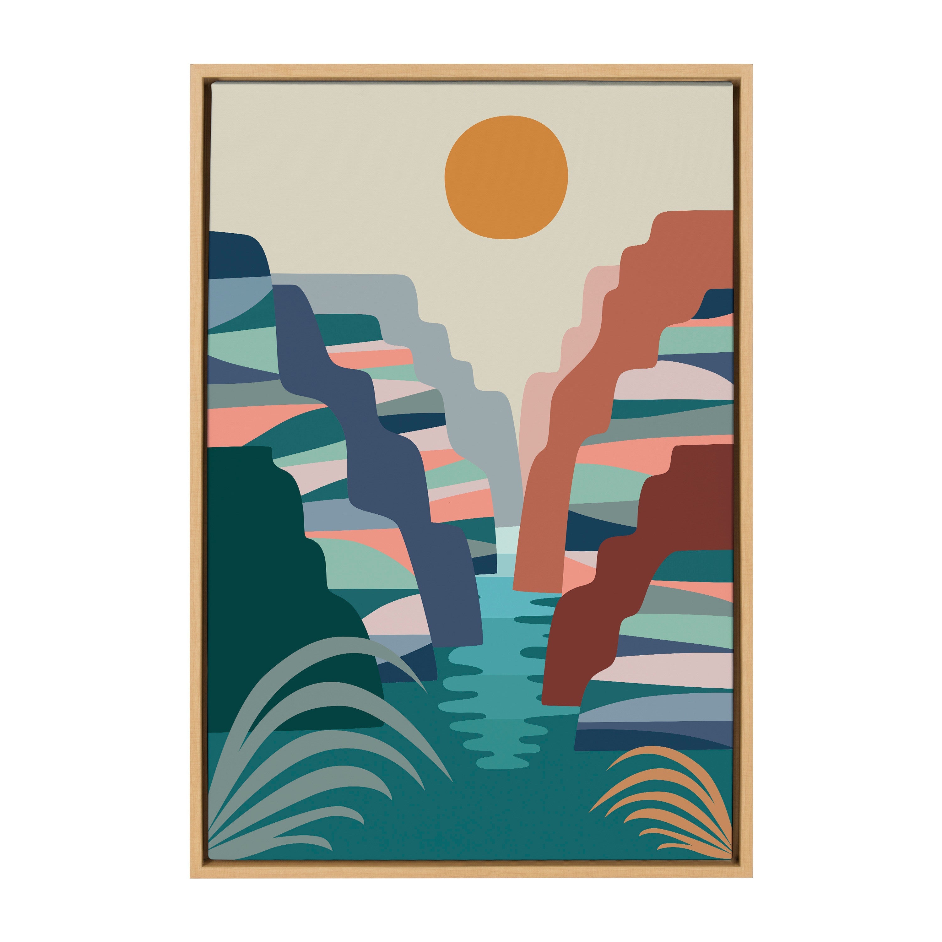 Sylvie Grand Canyon Framed Canvas by Rachel Lee