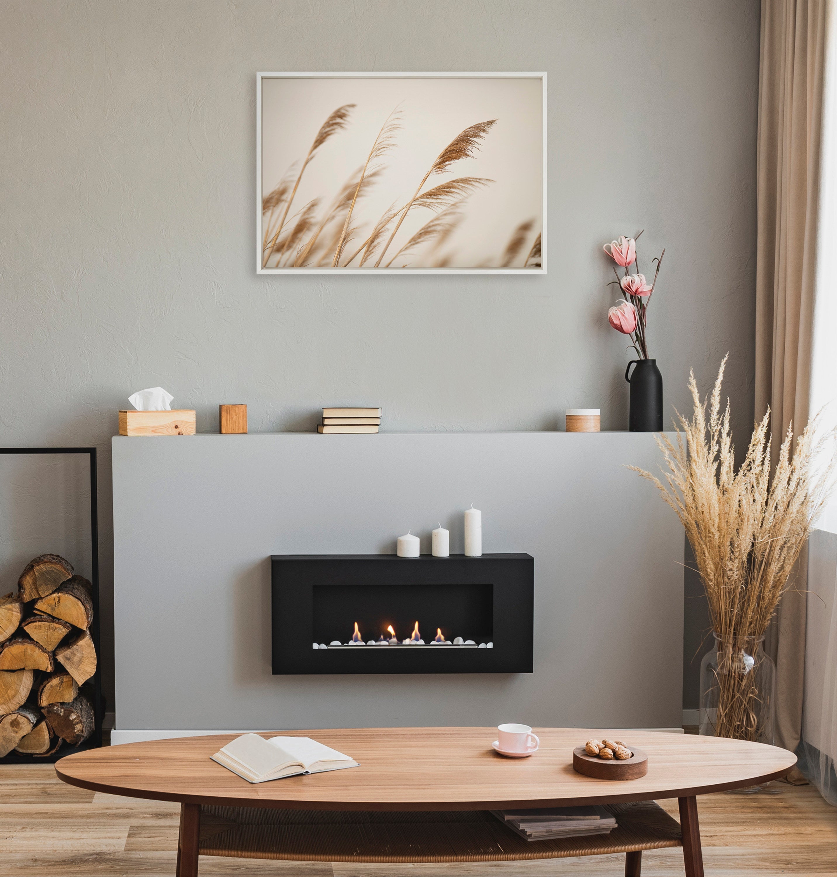 Sylvie Marsh Grass No 8 Framed Canvas by Crystal Lynn Collins