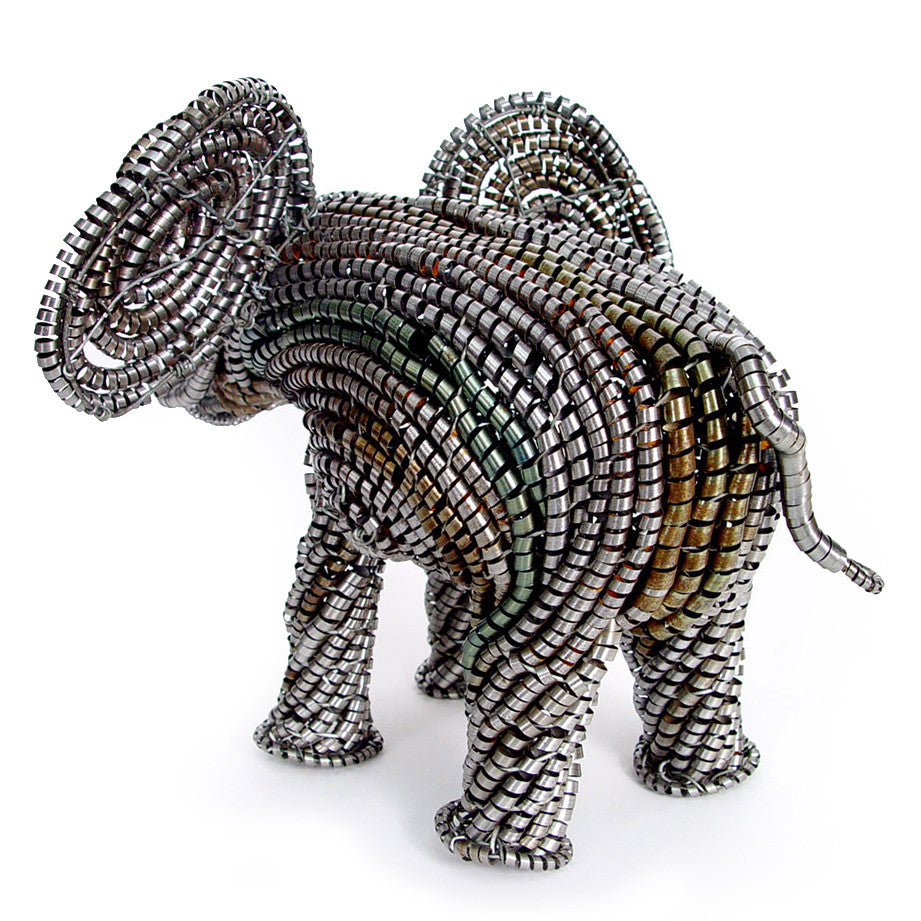 Metal Elephant Sculpture