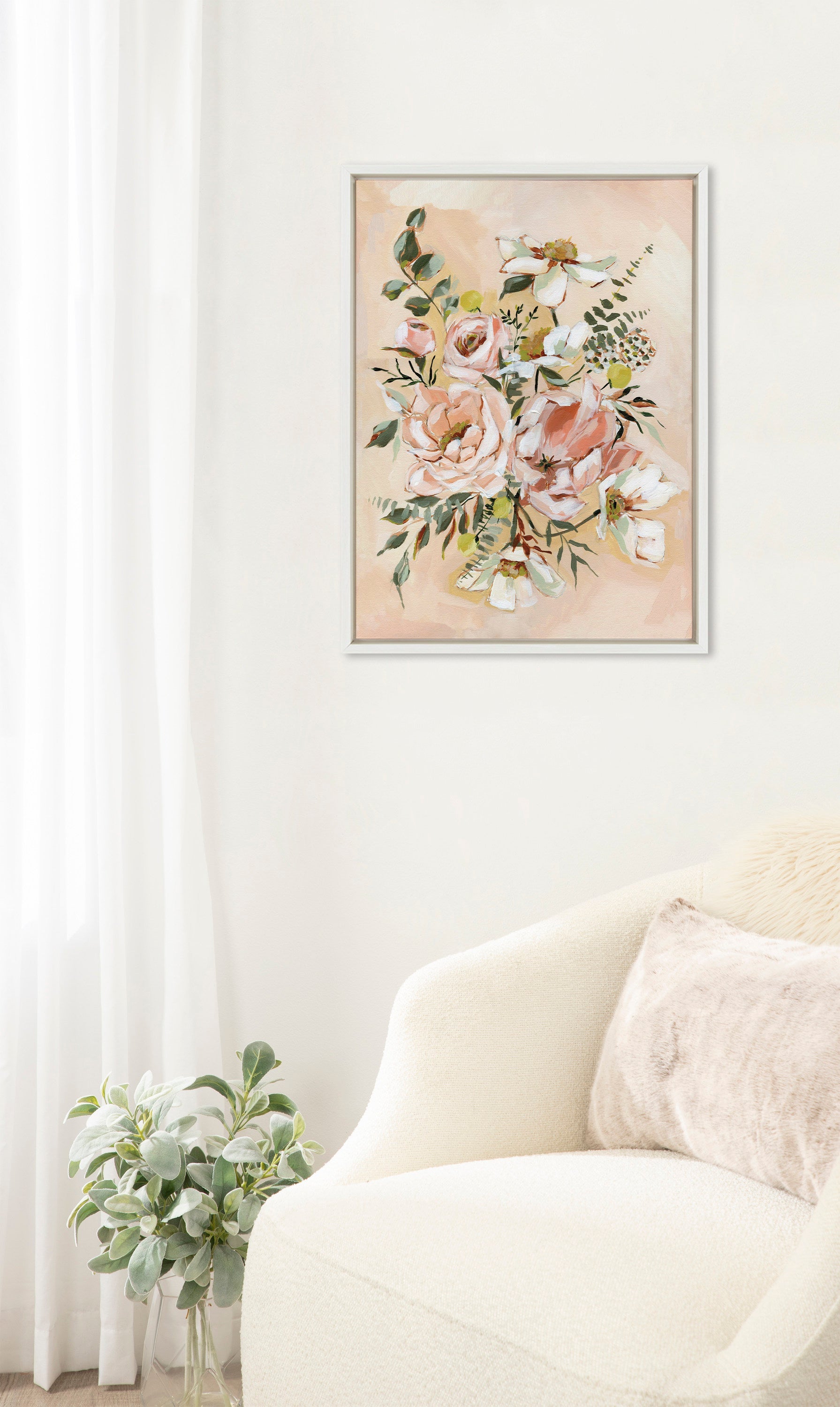 Sylvie Day 22 Framed Canvas by Annie Quigley