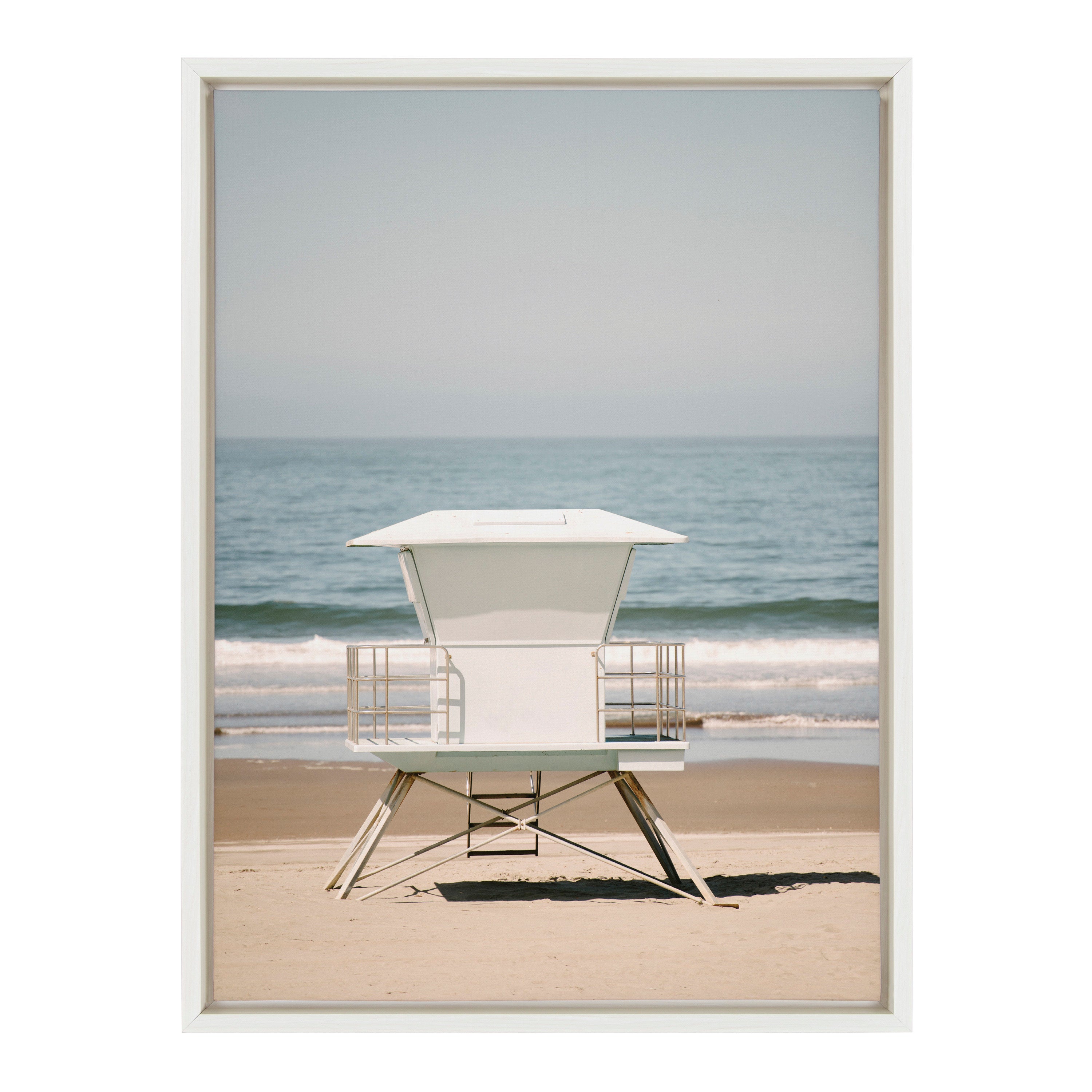 Sylvie Surf Shack Framed Canvas by kateandlaurel - product image 2 for Resin Society