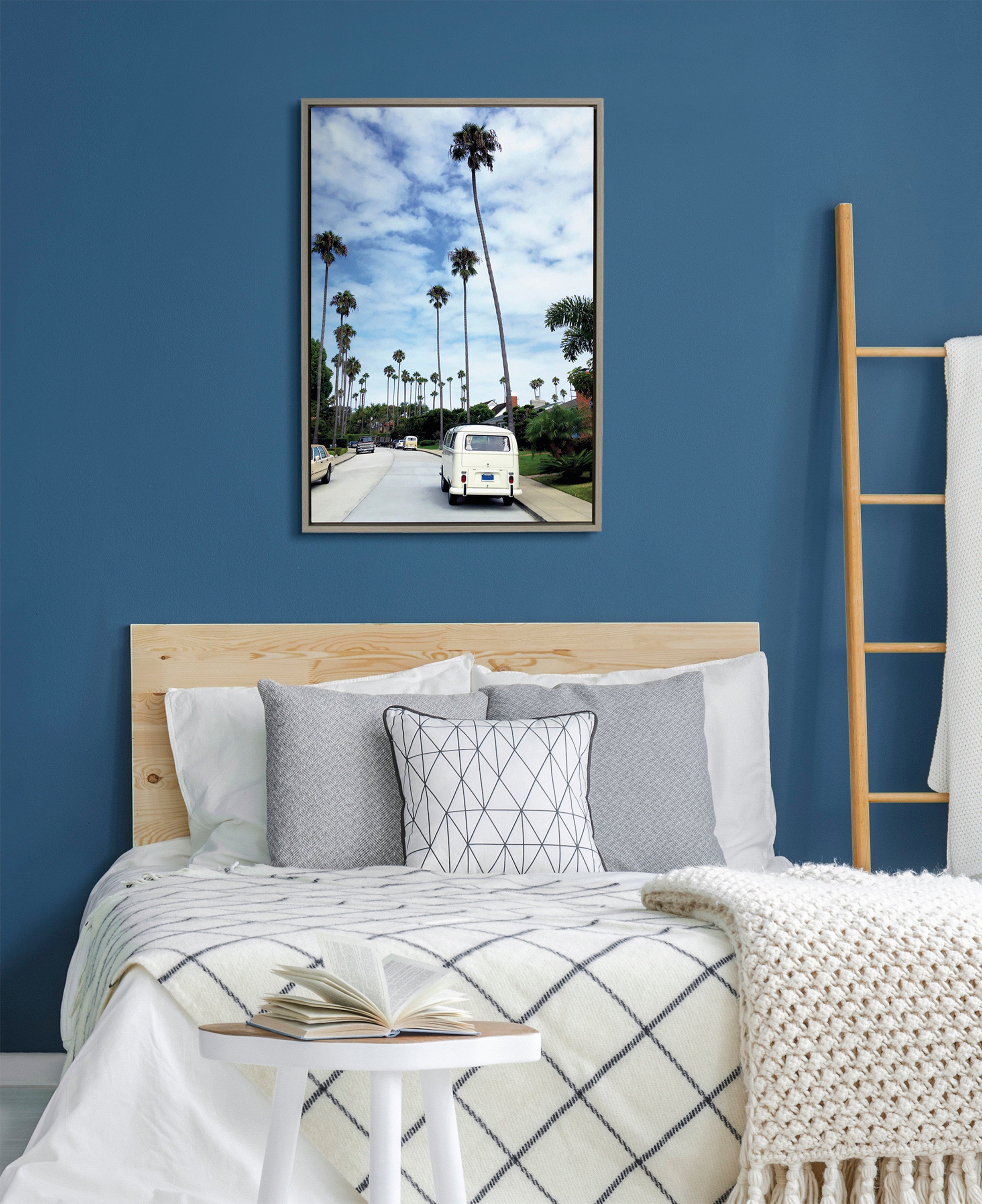 Sylvie La Jolla Commute Framed Canvas by Rachel Bolgov by kateandlaurel - product image 11 for Resin Society