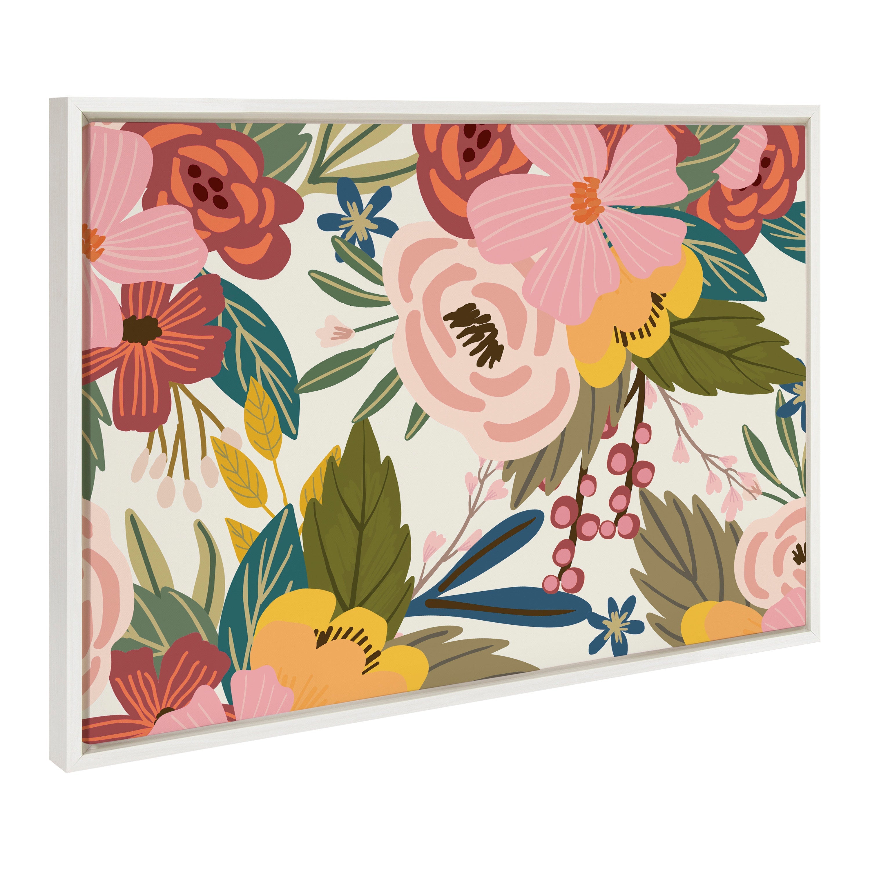 Sylvie Softly Framed Canvas by Mia Charro