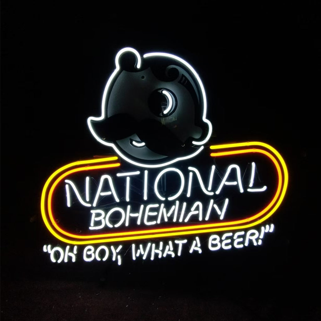 National Bohemian "Oh Boy,What a Beer!“ Neon Signs Light by Neon Signs Land - product image 2 for Resin Society