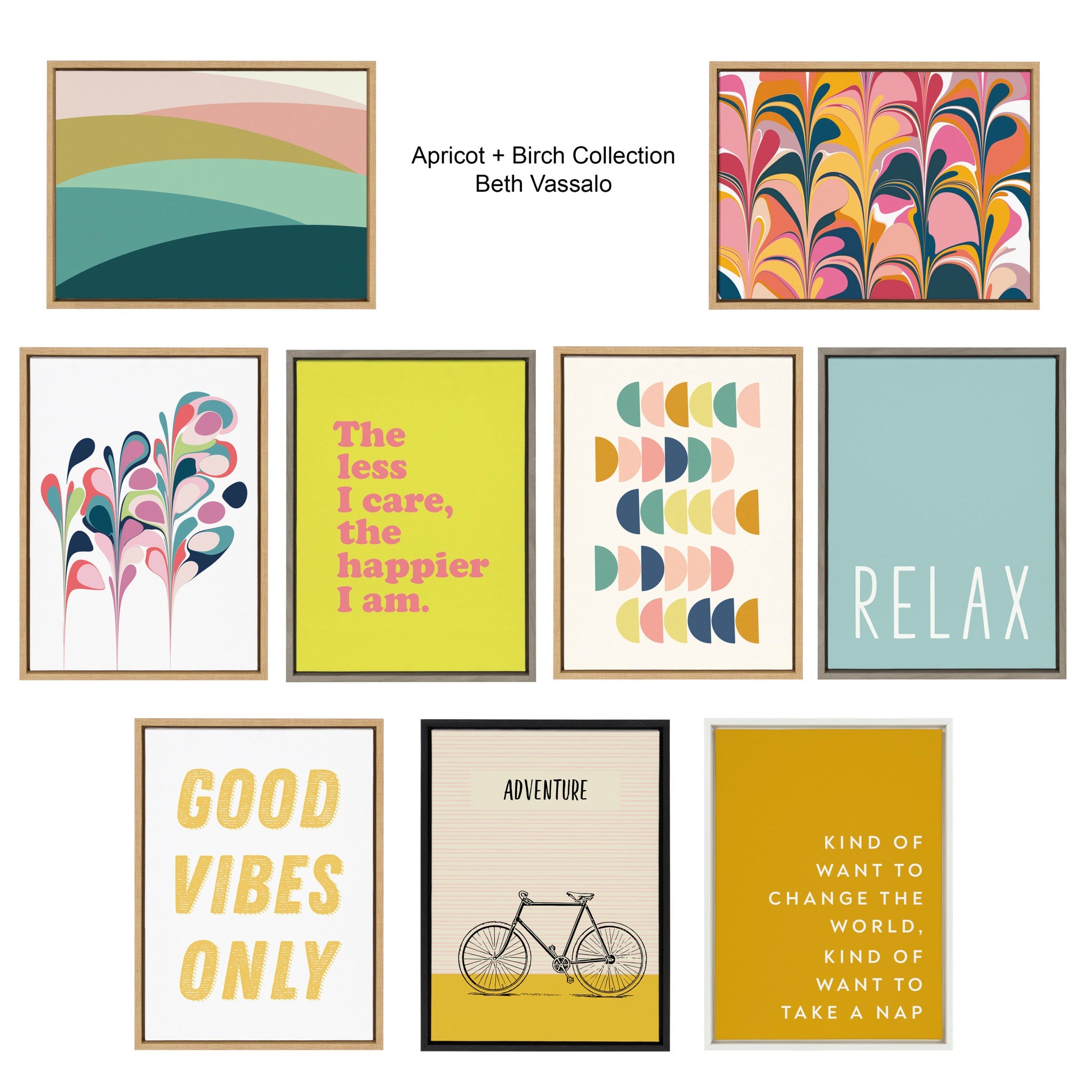 Sylvie Always an Adventure Framed Canvas by kateandlaurel - product image 6 for Resin Society