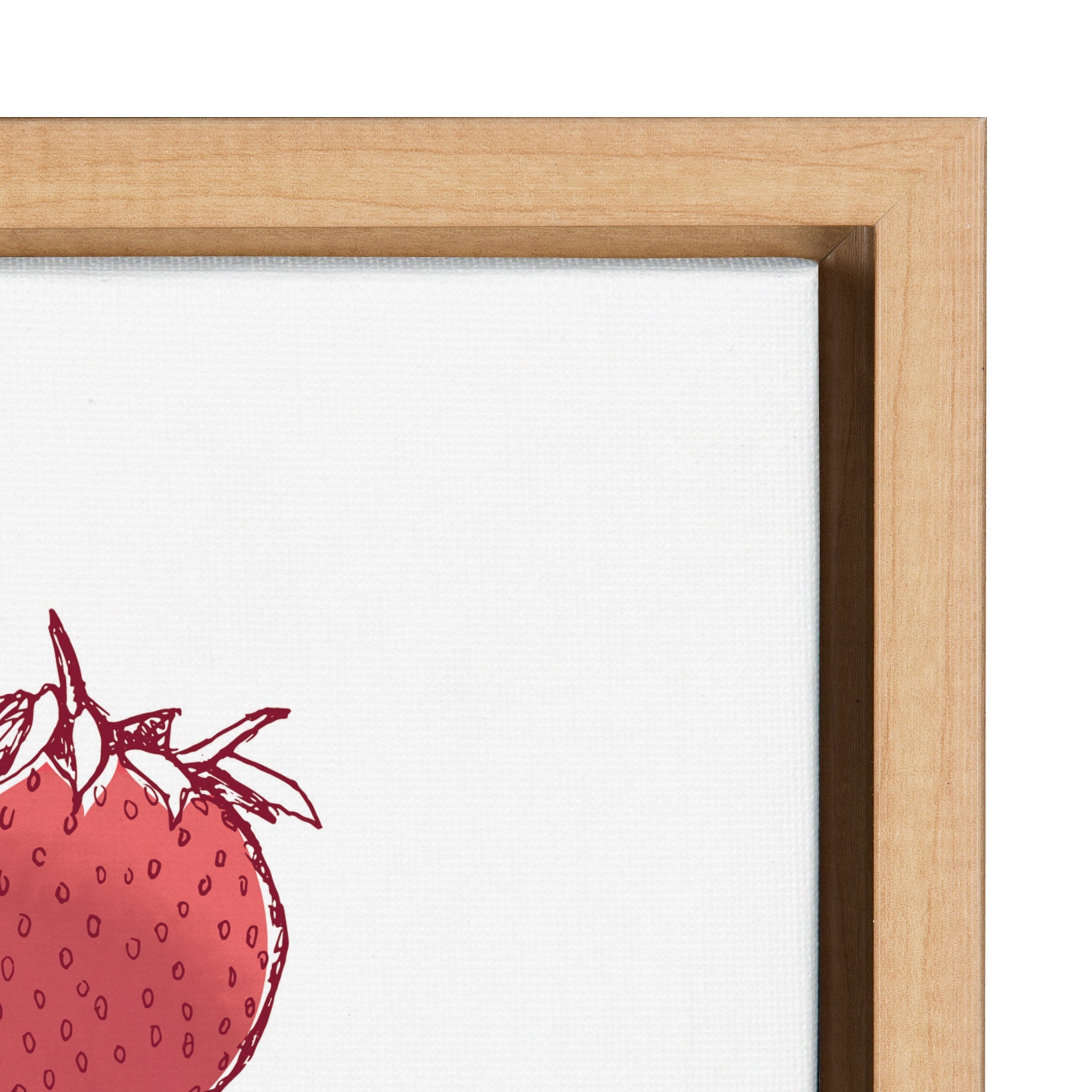 Sylvie Strawberry Fields Print Framed Canvas by kateandlaurel - product image 3 for Resin Society