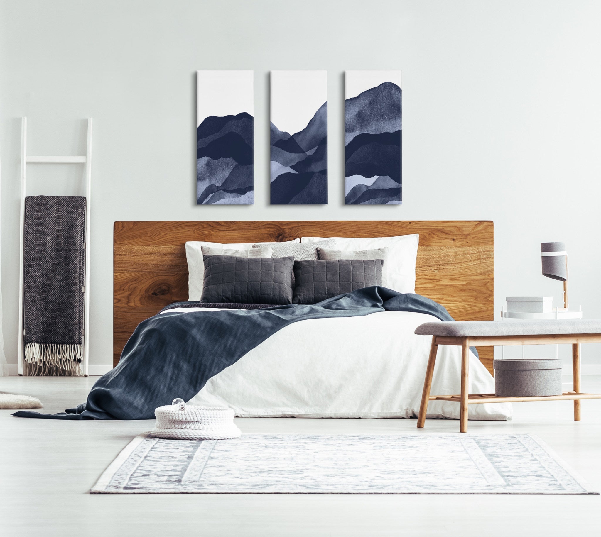 Mountain Range Canvas Wall Art Set by kateandlaurel - product image 6 for Resin Society