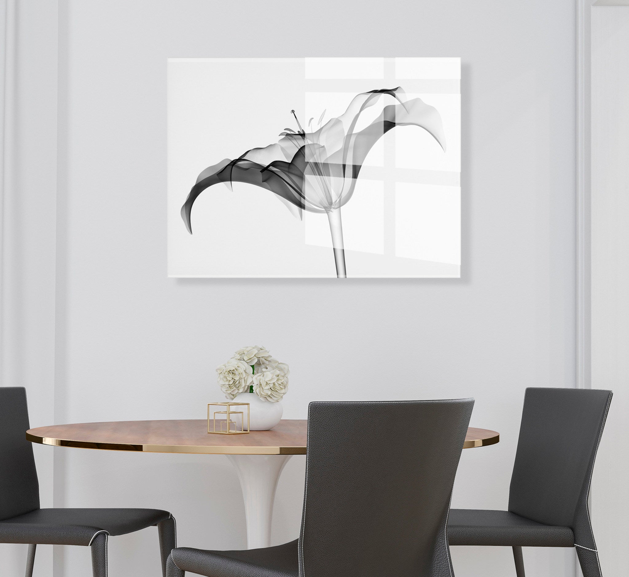 Lily X Ray Floral Floating Acrylic Art by The Creative Bunch Studio by kateandlaurel - product image 10 for Resin Society