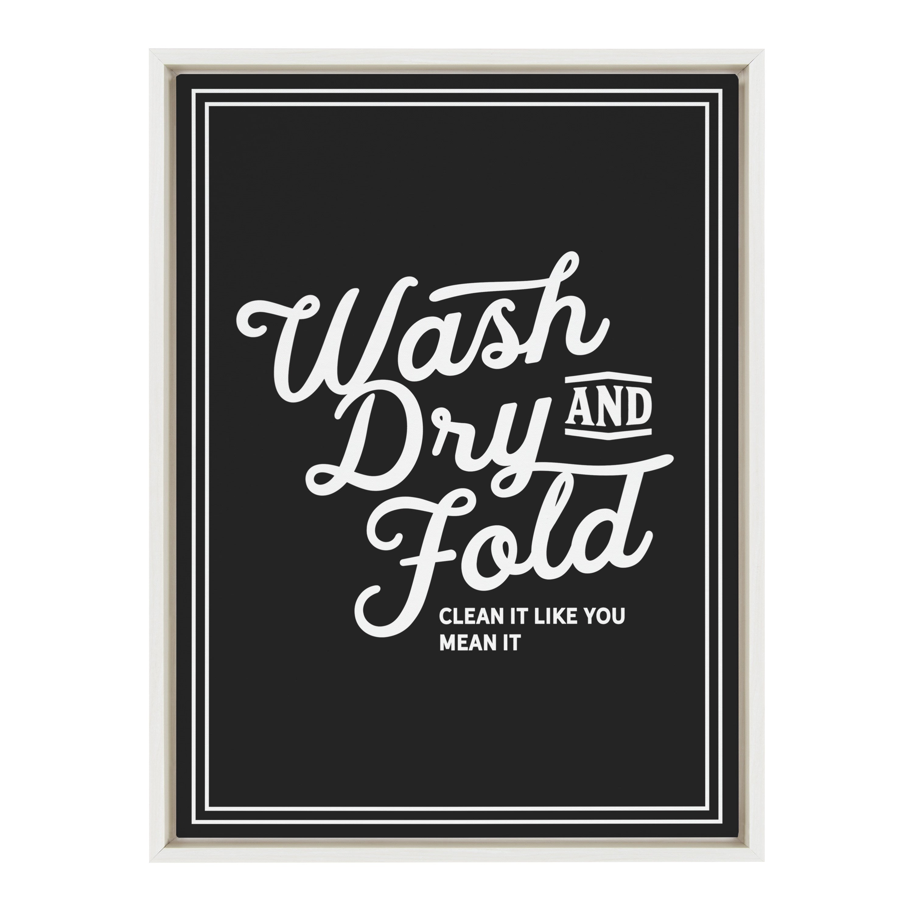 Sylvie Wash Dry and Fold Framed Canvas by kateandlaurel - product image 9 for Resin Society