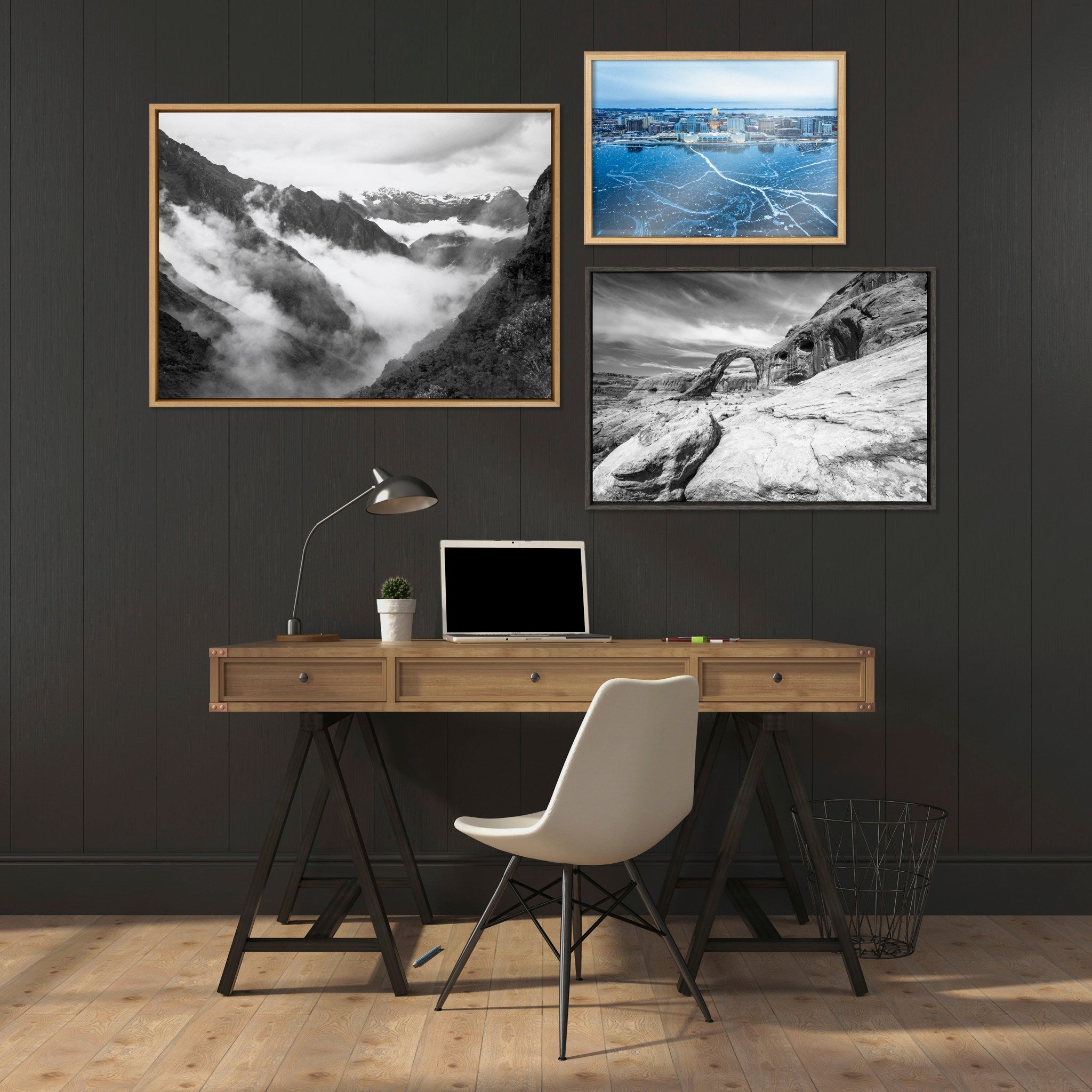 Blake Icy Veins of Winter-Madison Wisconsin Framed Printed Glass by kateandlaurel - product image 6 for Resin Society