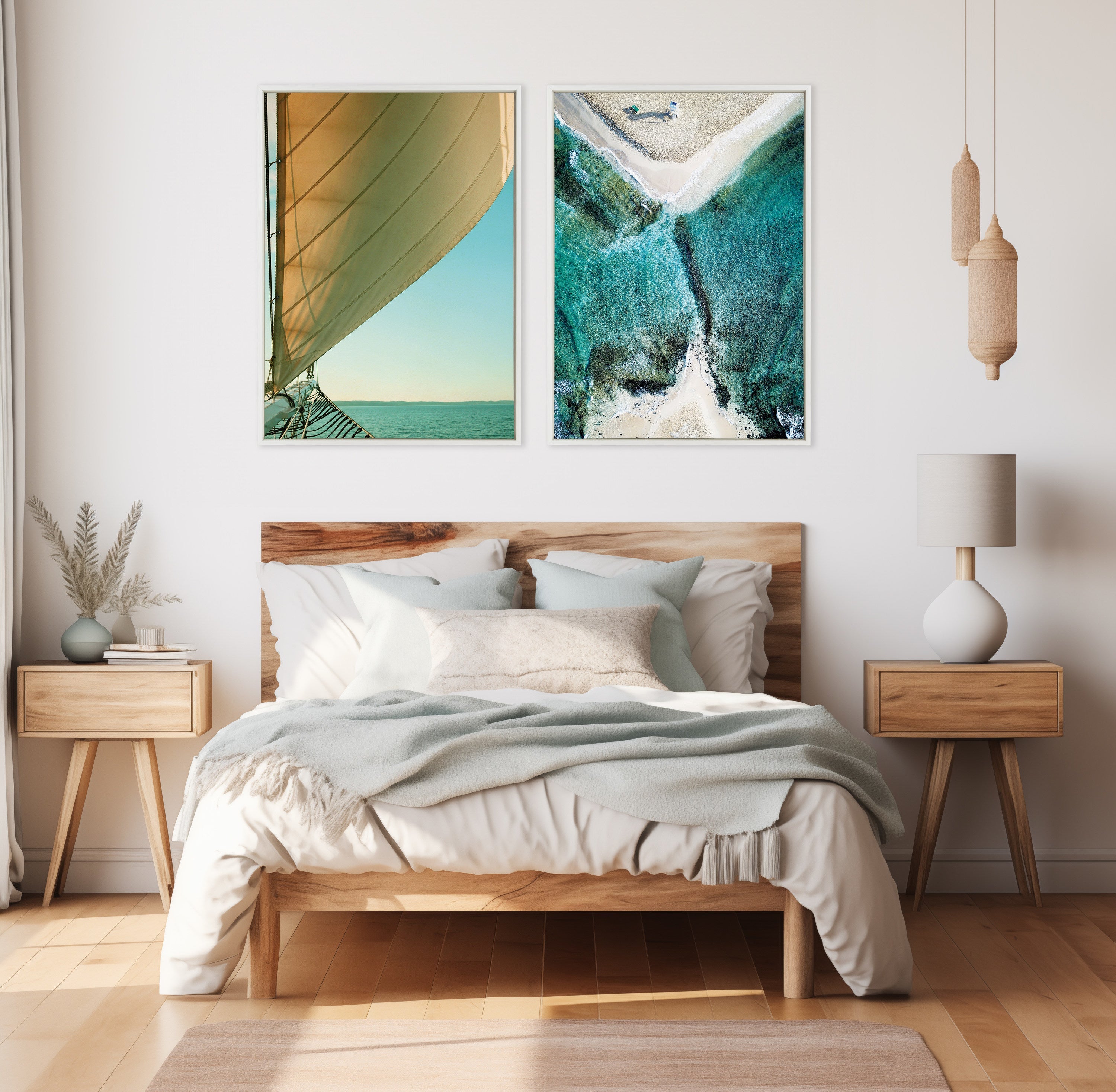 Sylvie Gulf Winds Framed Canvas by Alicia Bock