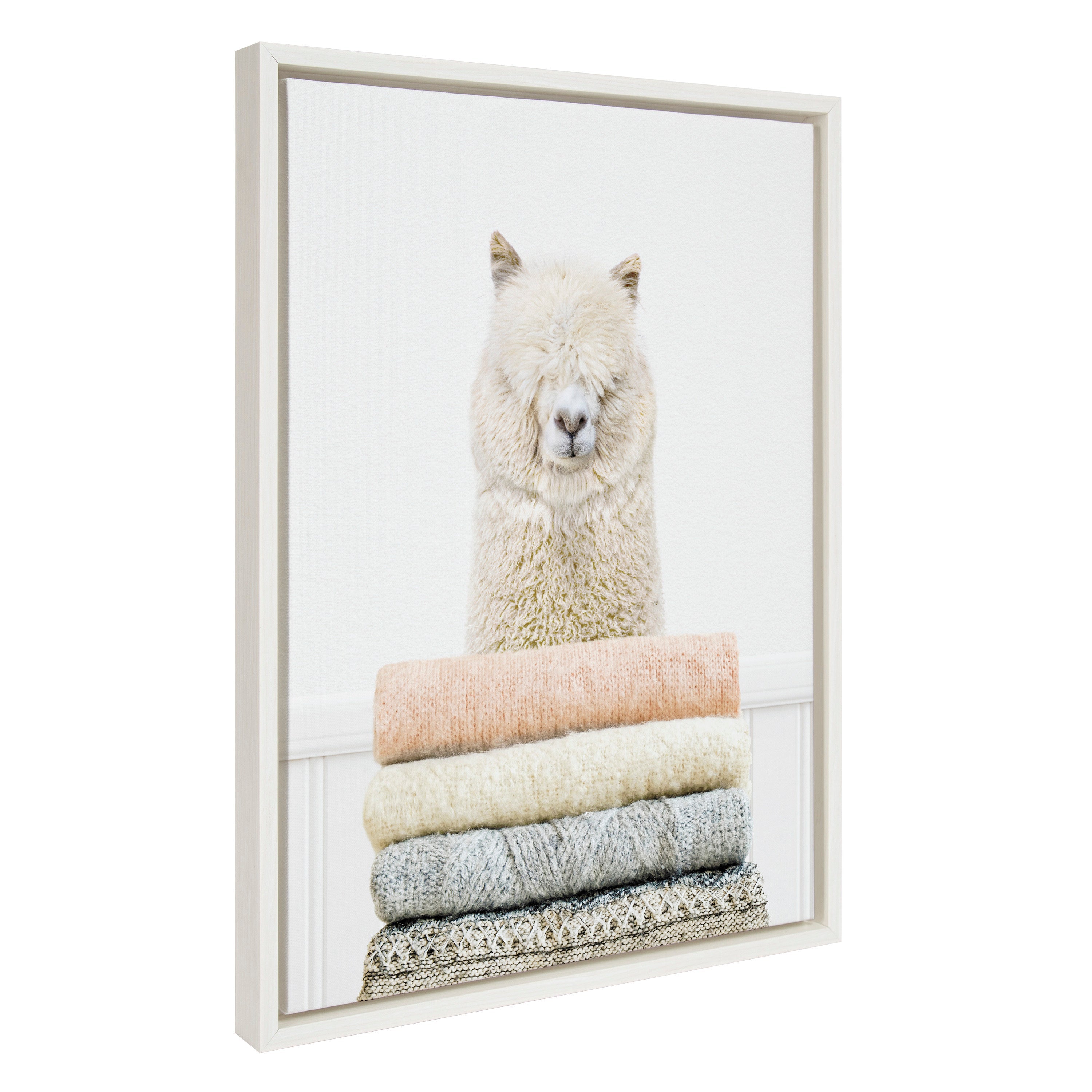 Sylvie Fold Alpaca Framed Canvas by kateandlaurel - product image 7 for Resin Society
