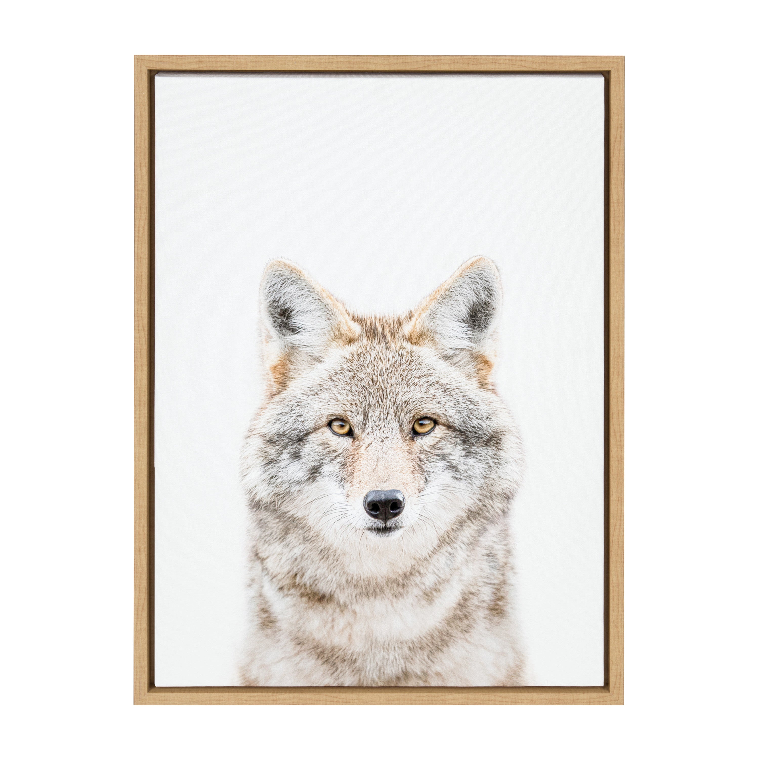 Sylvie Wolf Portrait Framed Canvas by Amy Peterson Art Studio