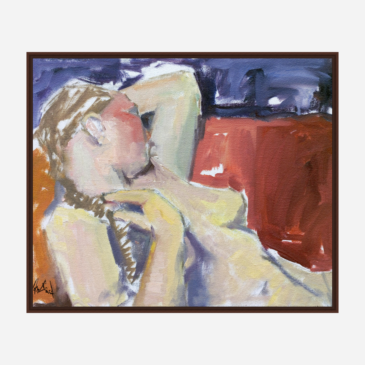 Nude Artist Enhanced Canvas Print by John Beard Collection - product image 7 for Resin Society