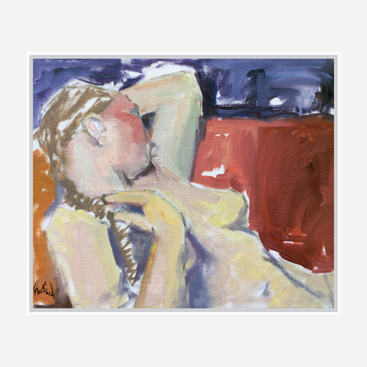 Nude Artist Enhanced Canvas Print by John Beard Collection - product image 6 for Resin Society