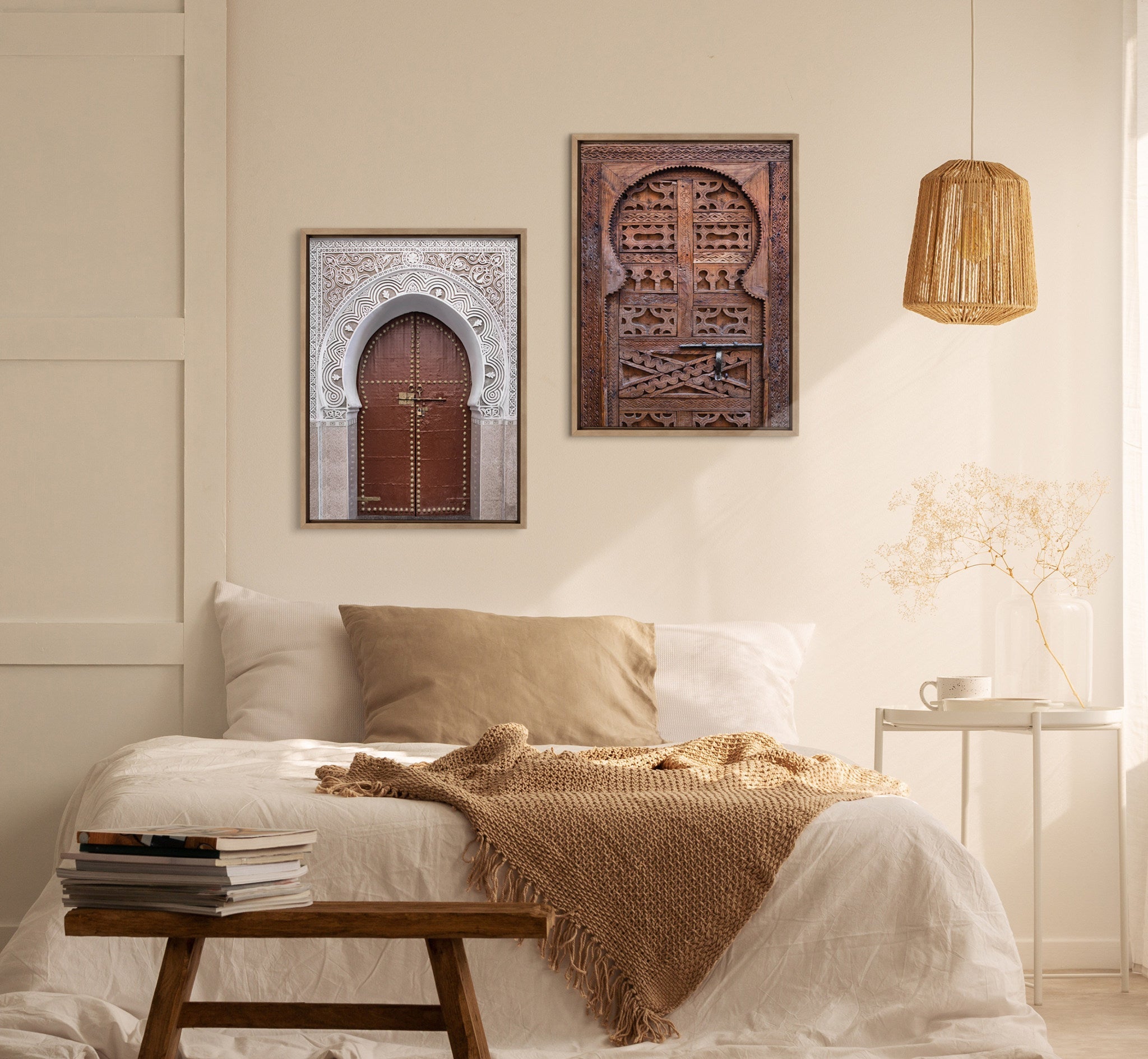 Sylvie Morocco Marrakech Door II Framed Canvas by kateandlaurel - product image 8 for Resin Society